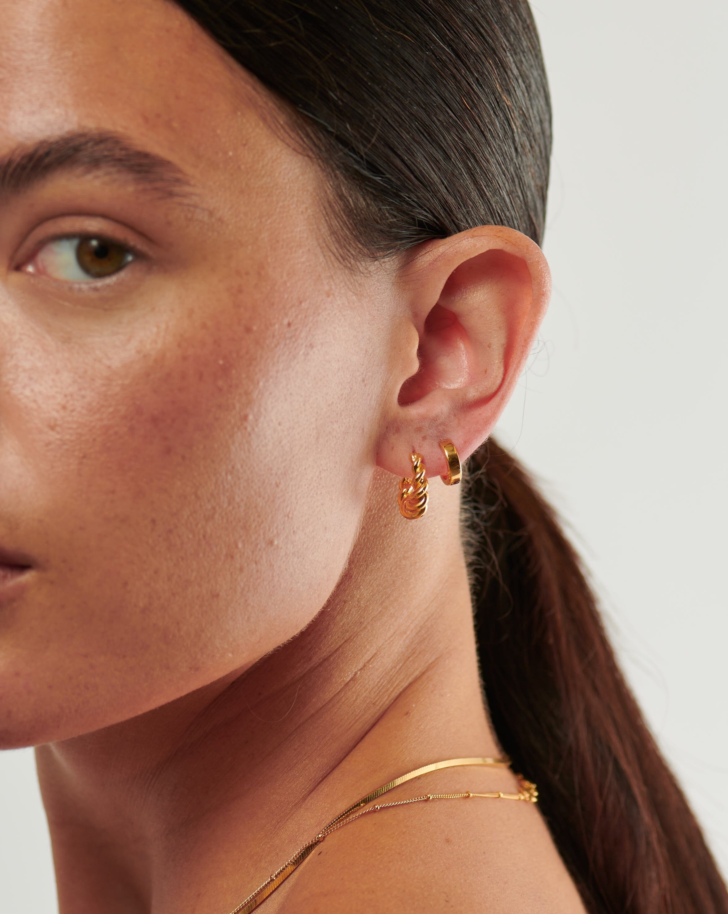 Chubby Huggies | 18ct Gold Plated Vermeil Earrings Missoma 