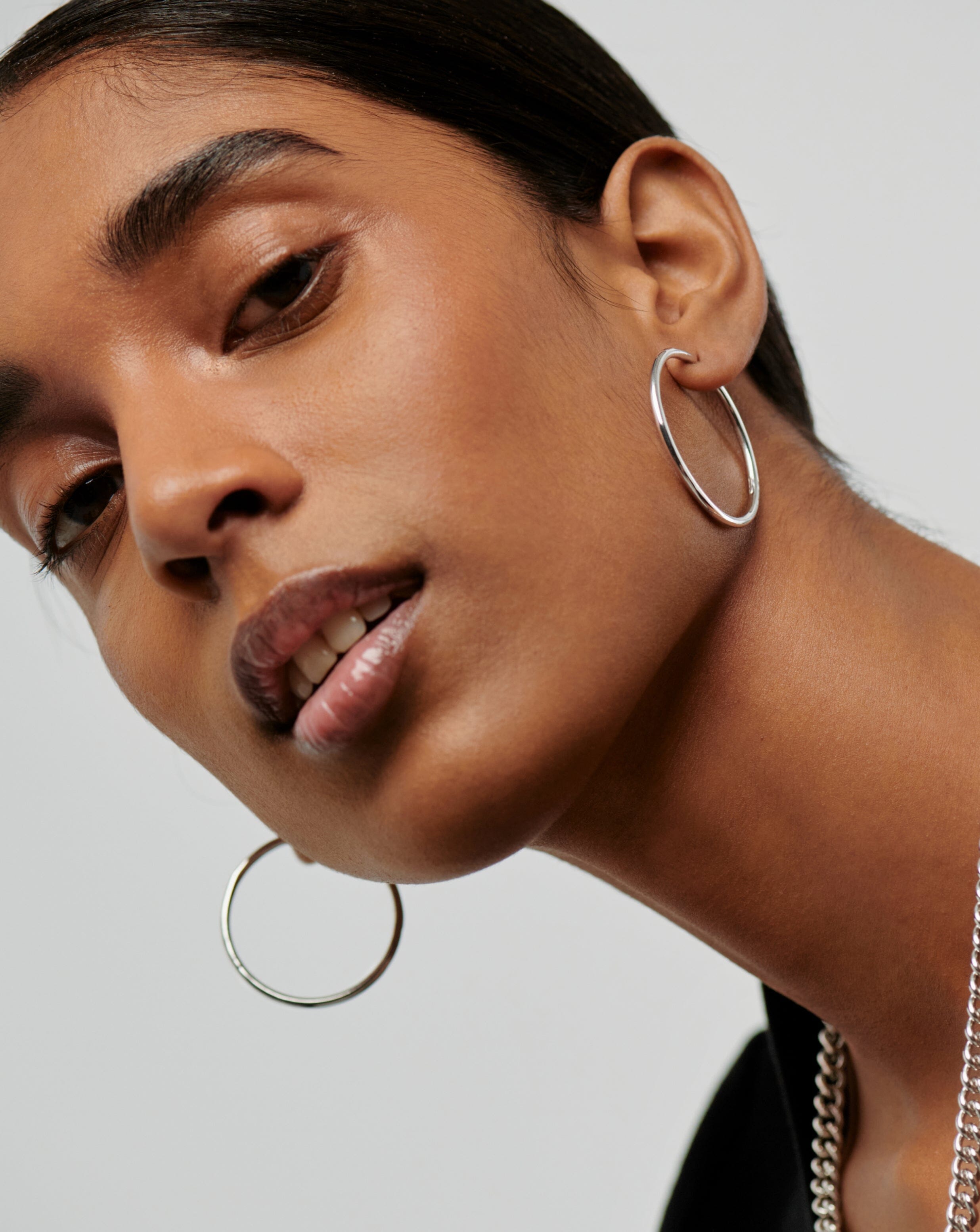 Classic Large Hoop Earrings | Sterling Silver Earrings Missoma 