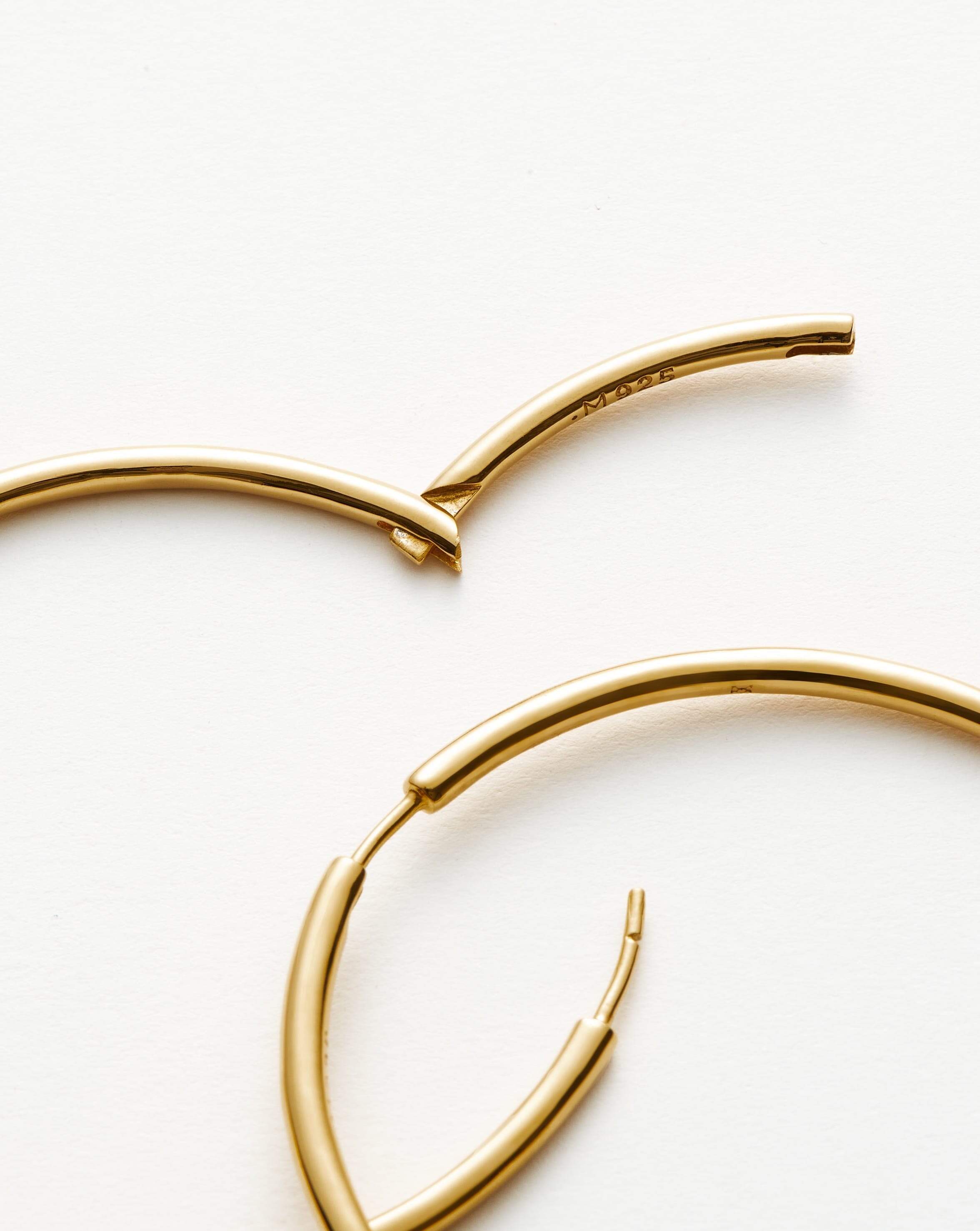 Classic Oversized Hoop Earrings | 18ct Gold Plated Vermeil Earrings Missoma 