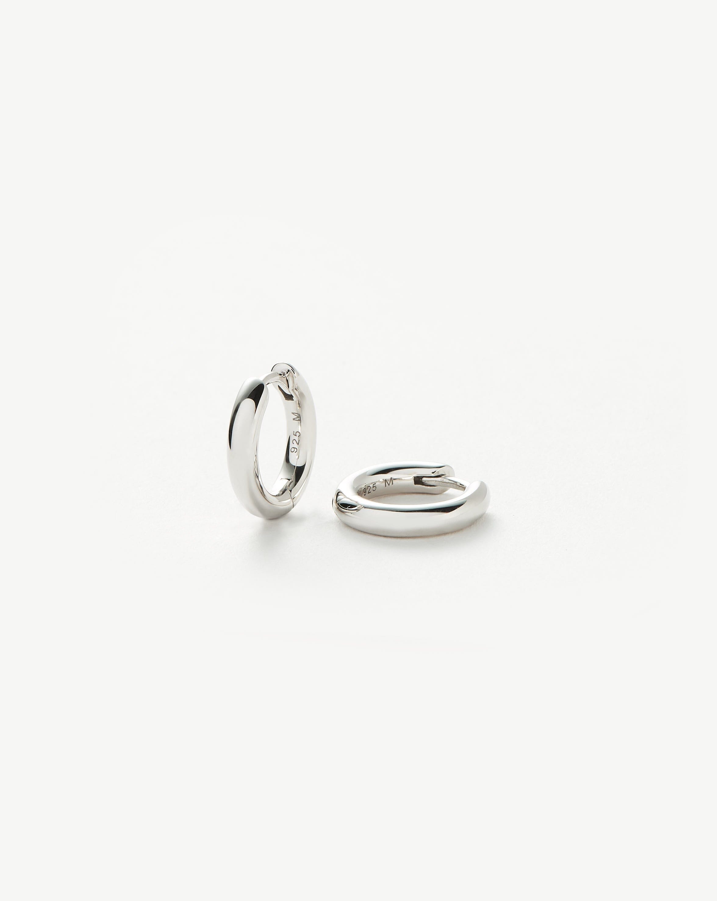 Classic Tunnel Mini Hoop Earrings | Sterling Silver Earrings Missoma 