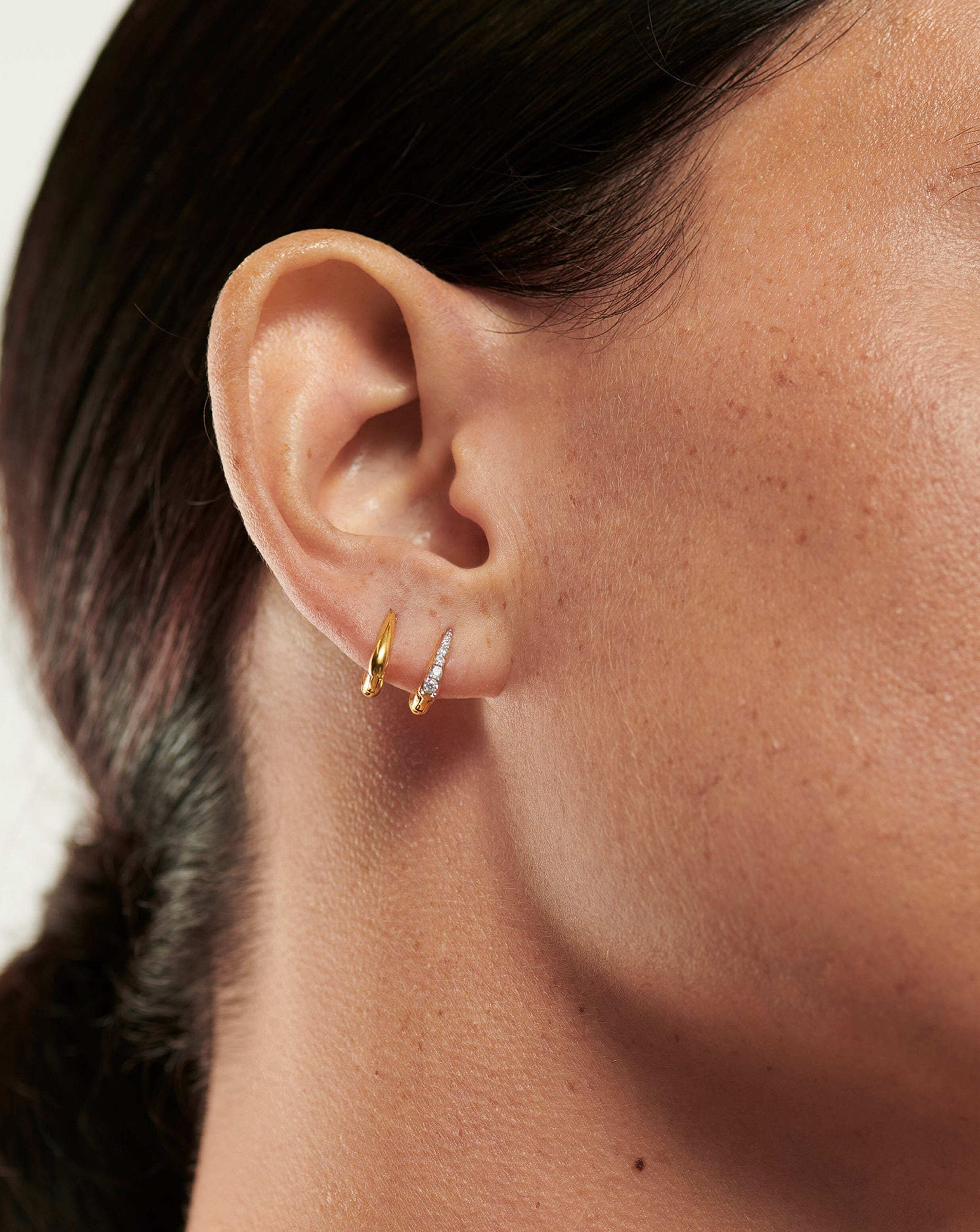 Claw Huggies | 18ct Gold Plated Vermeil Earrings Missoma 