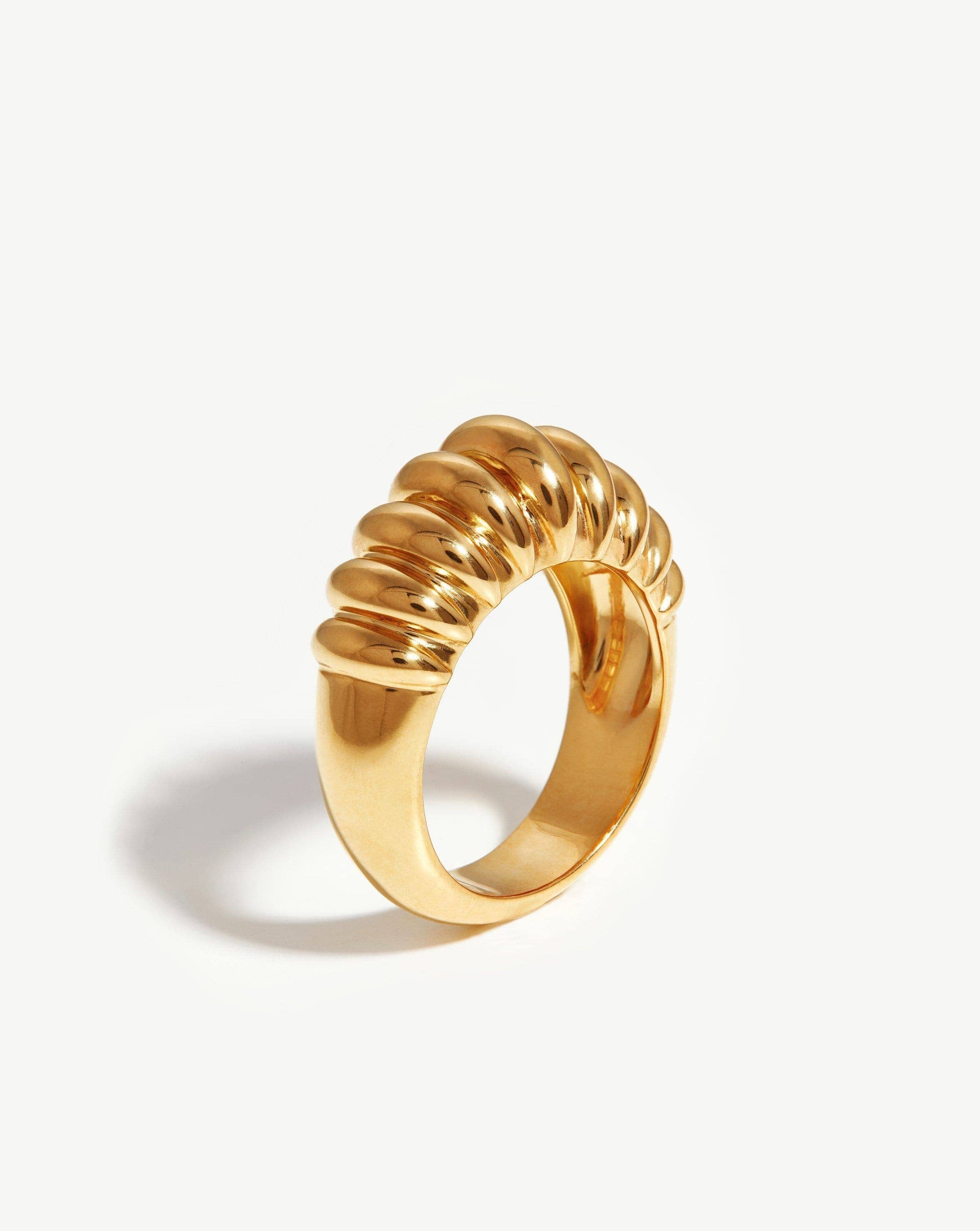 Claw Ridge Ring | 18ct Gold Plated Rings Missoma Limited 