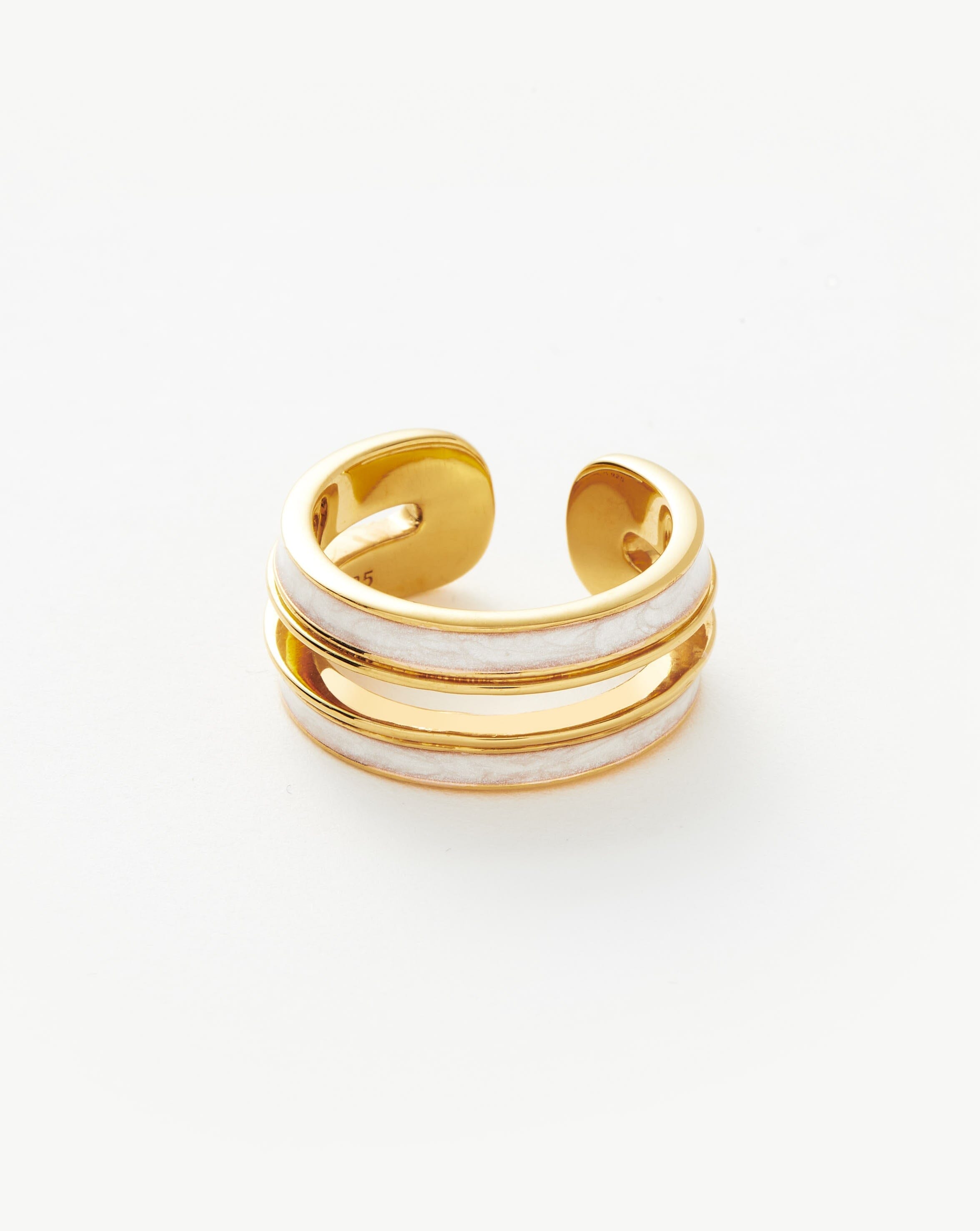 Enamel Haze Ovate Open Ring Rings Missoma 