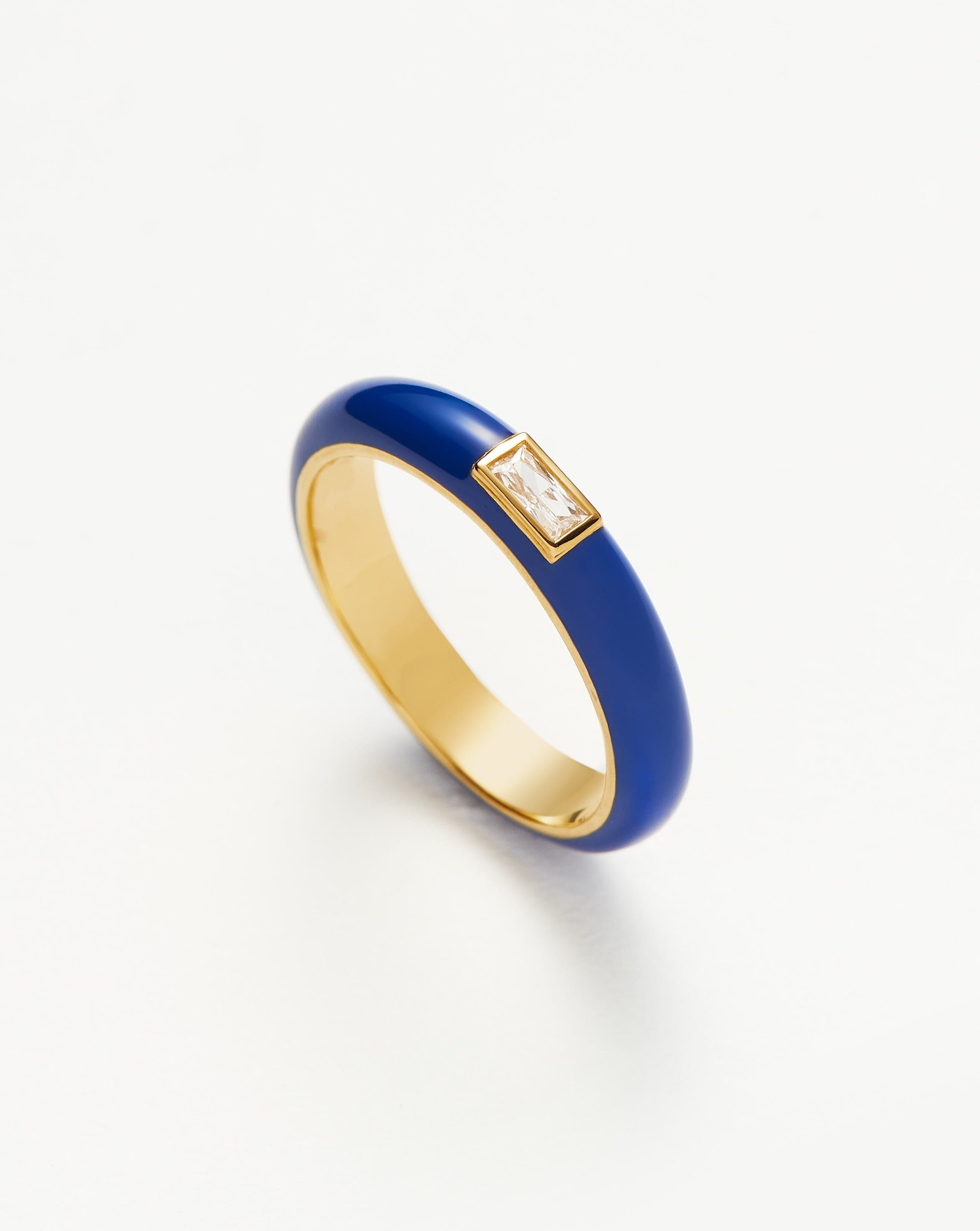 Enamel & Stone Stacking Ring Rings Missoma 