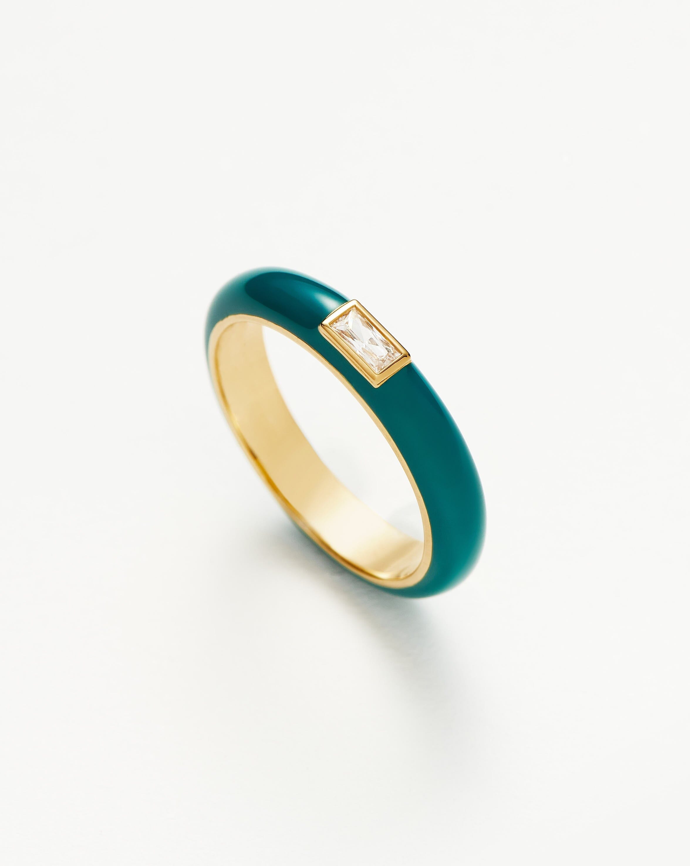 Enamel & Stone Stacking Ring Rings Missoma 