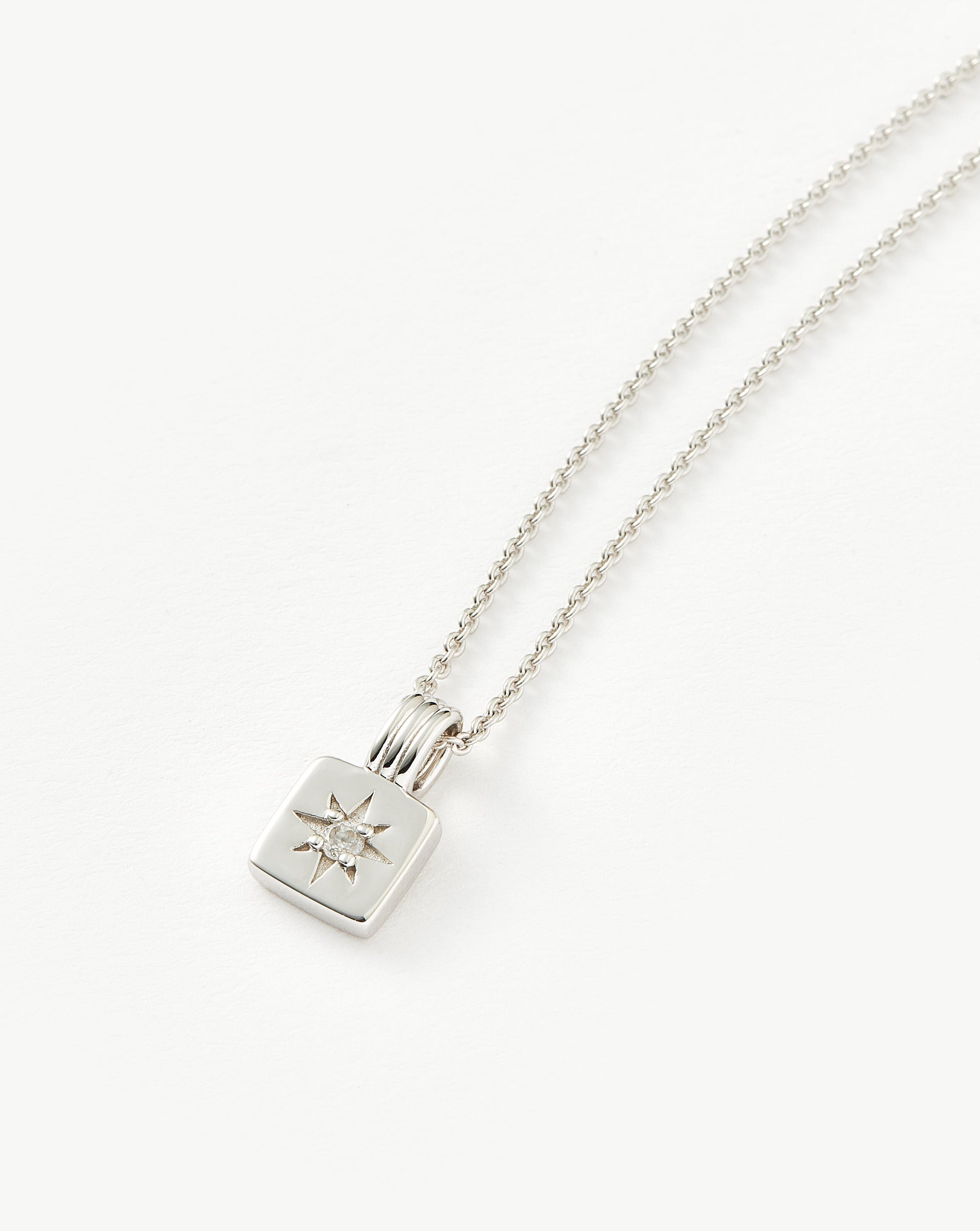 Engravable Star Ridge Pendant Necklace | Sterling Silver Necklaces Missoma 