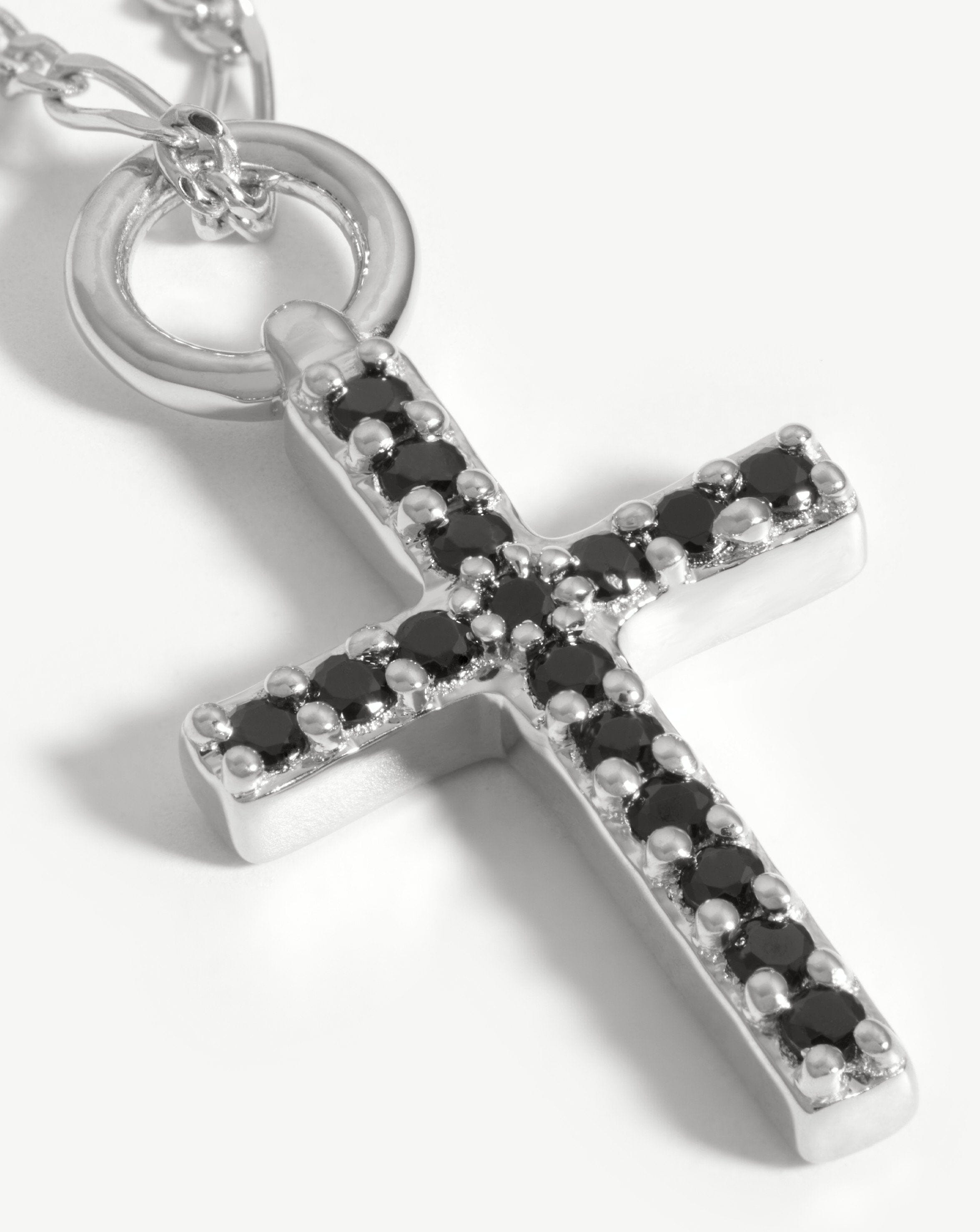 Fused Pave Cross Necklace Necklaces Missoma 