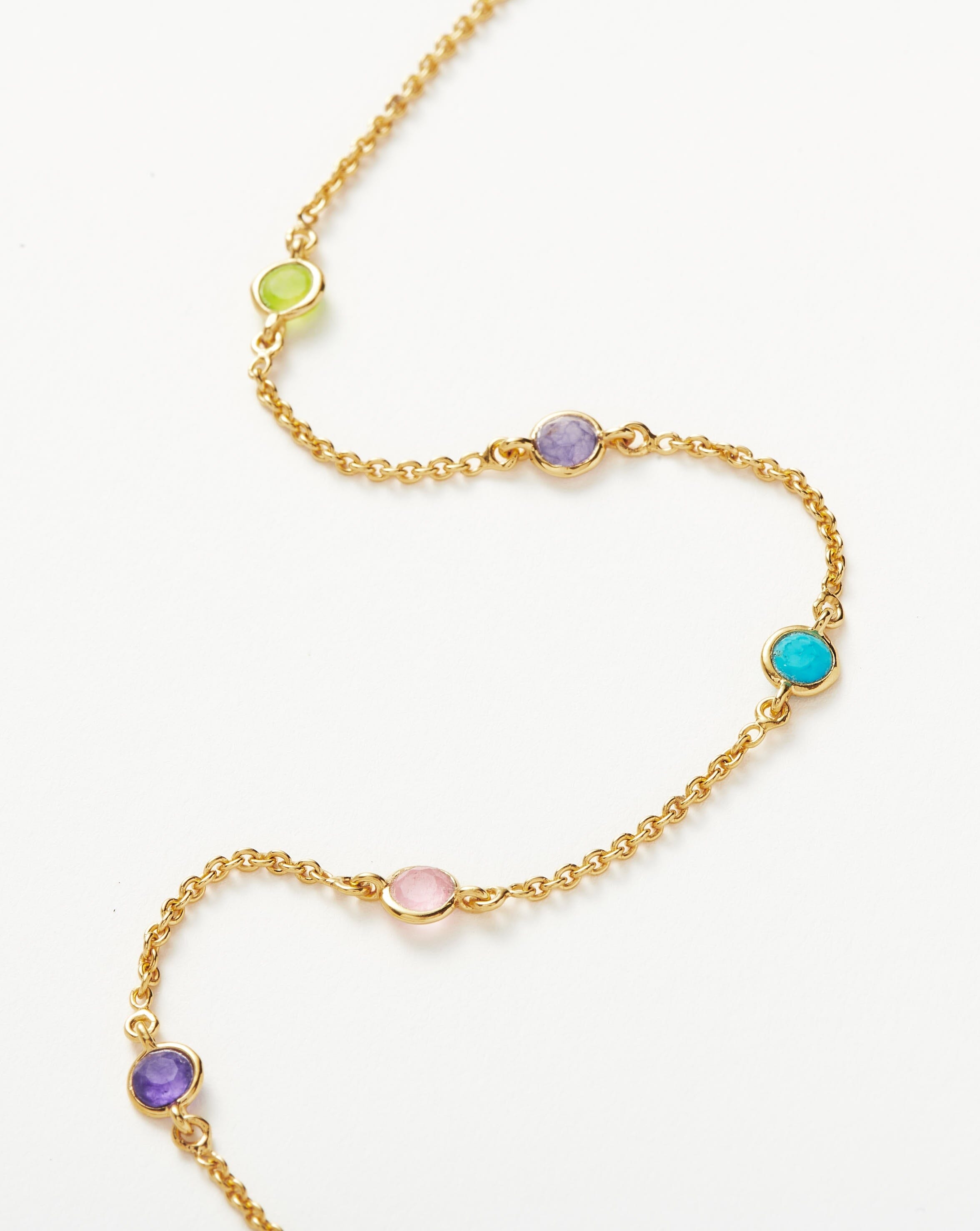 Hot Rox Multi Gemstone Anklet Anklets Missoma 