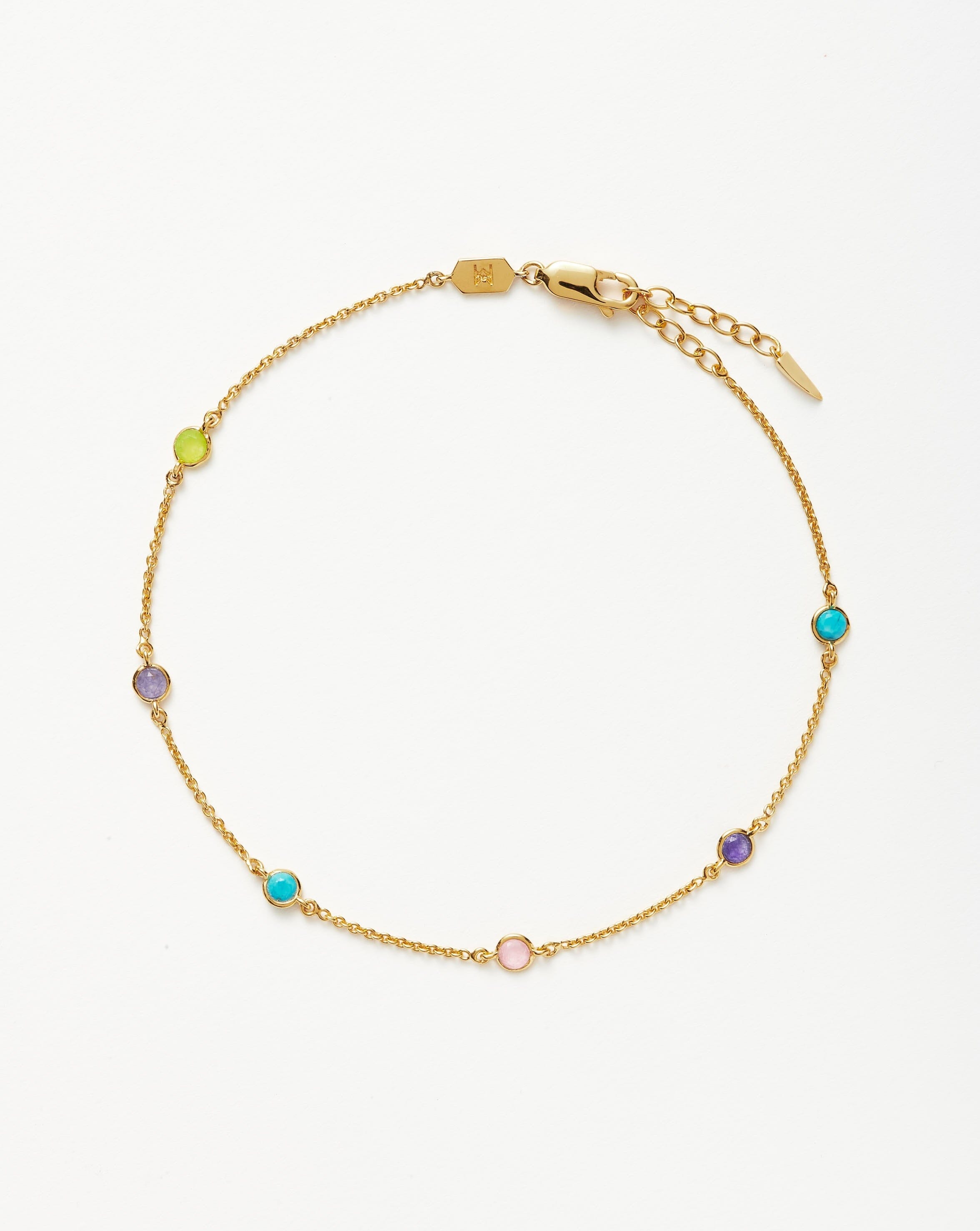 Hot Rox Multi Gemstone Anklet Anklets Missoma 