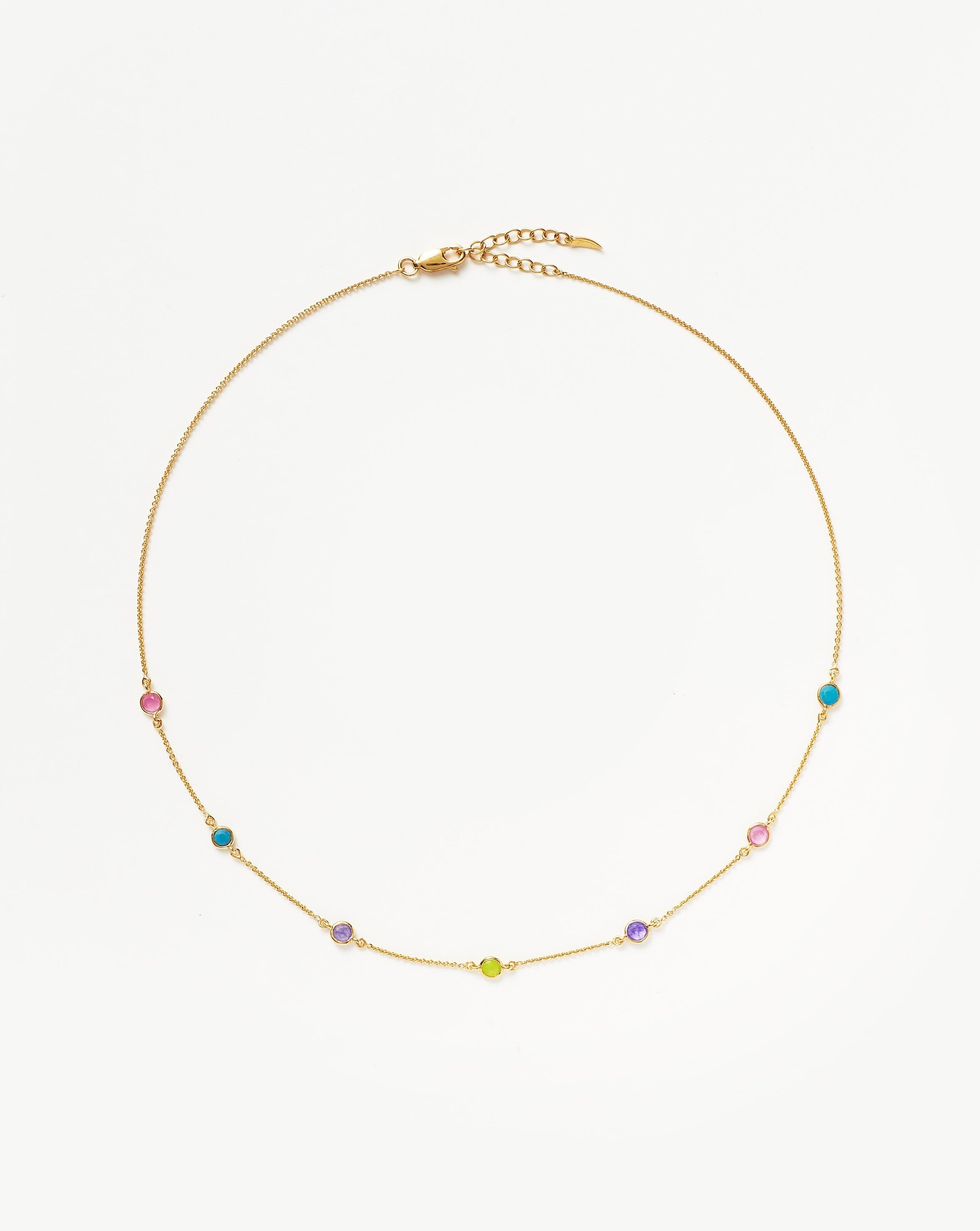 Hot Rox Multi Gemstone Choker Necklaces Missoma 