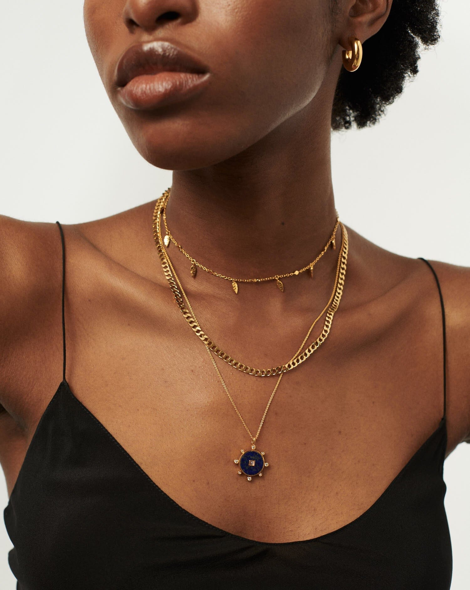 Lapis Amulet Pendant Necklace | 18ct Gold Plated Vermeil/Lapis Necklaces Missoma 