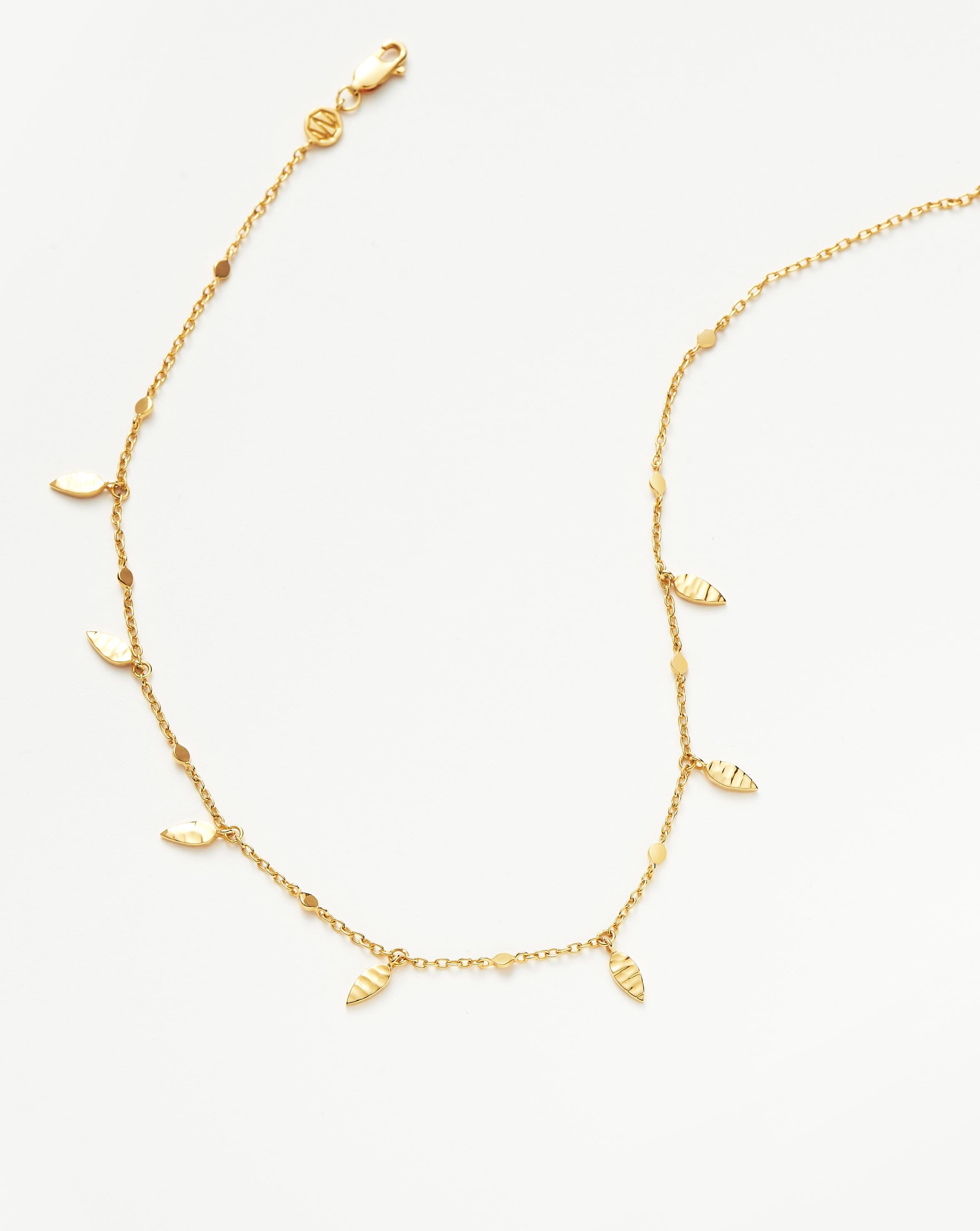 Leaf Charm Choker | 18ct Gold Plated Vermeil Necklaces Missoma 