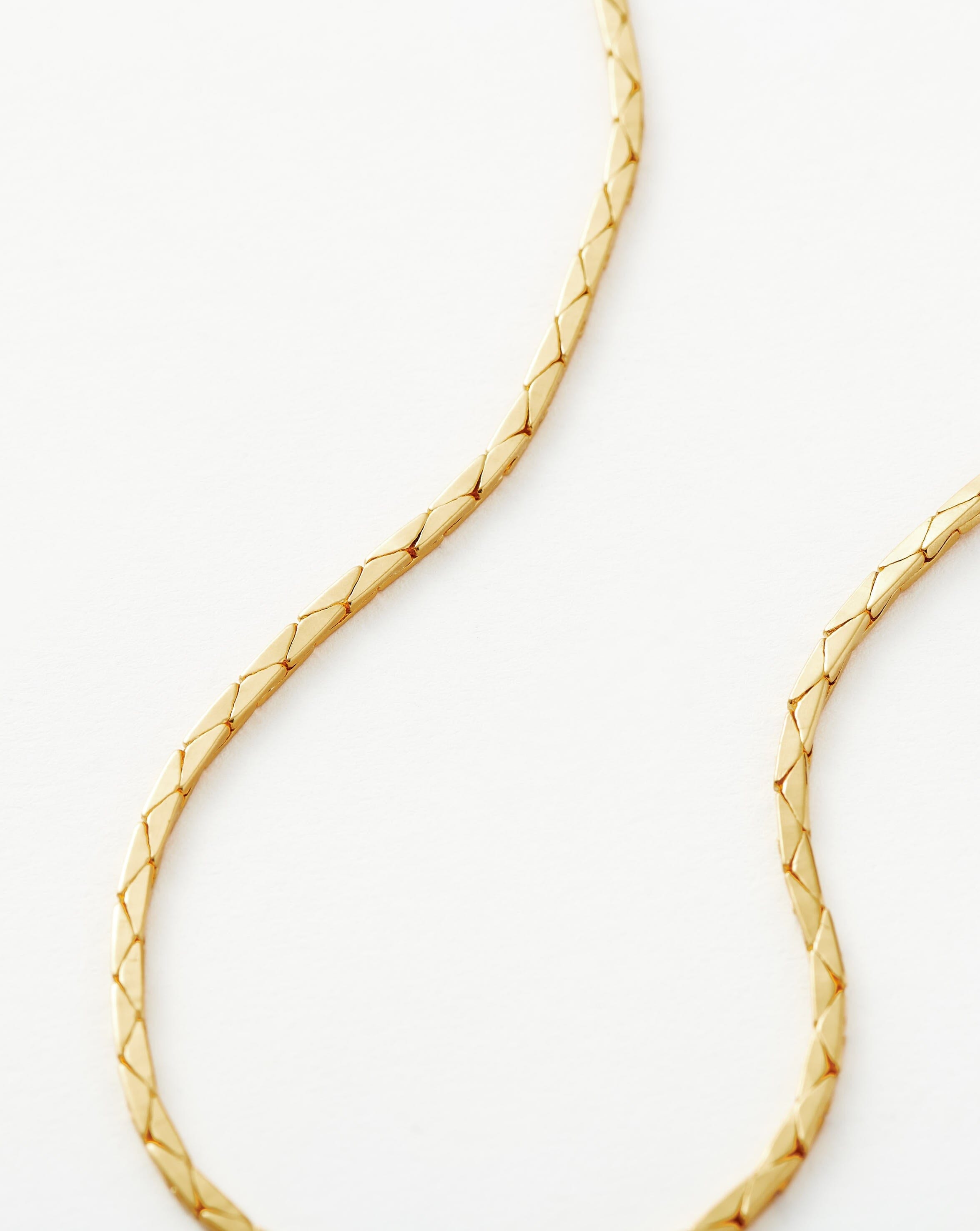 Lucy Williams Cobra Snake Chain Necklace | 18ct Gold Plated Necklaces Missoma 