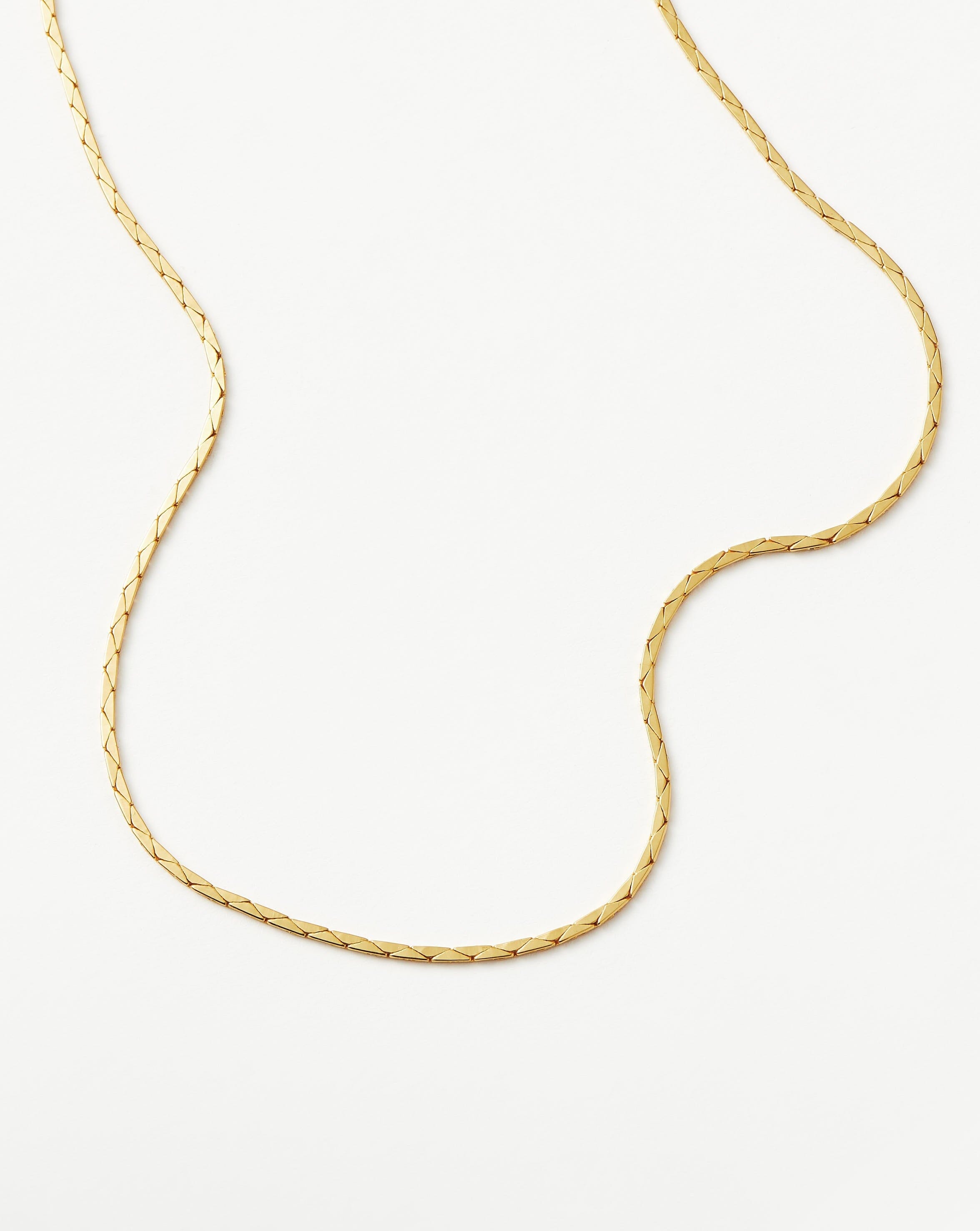 Lucy Williams Cobra Snake Chain Necklace | 18ct Gold Plated Necklaces Missoma 