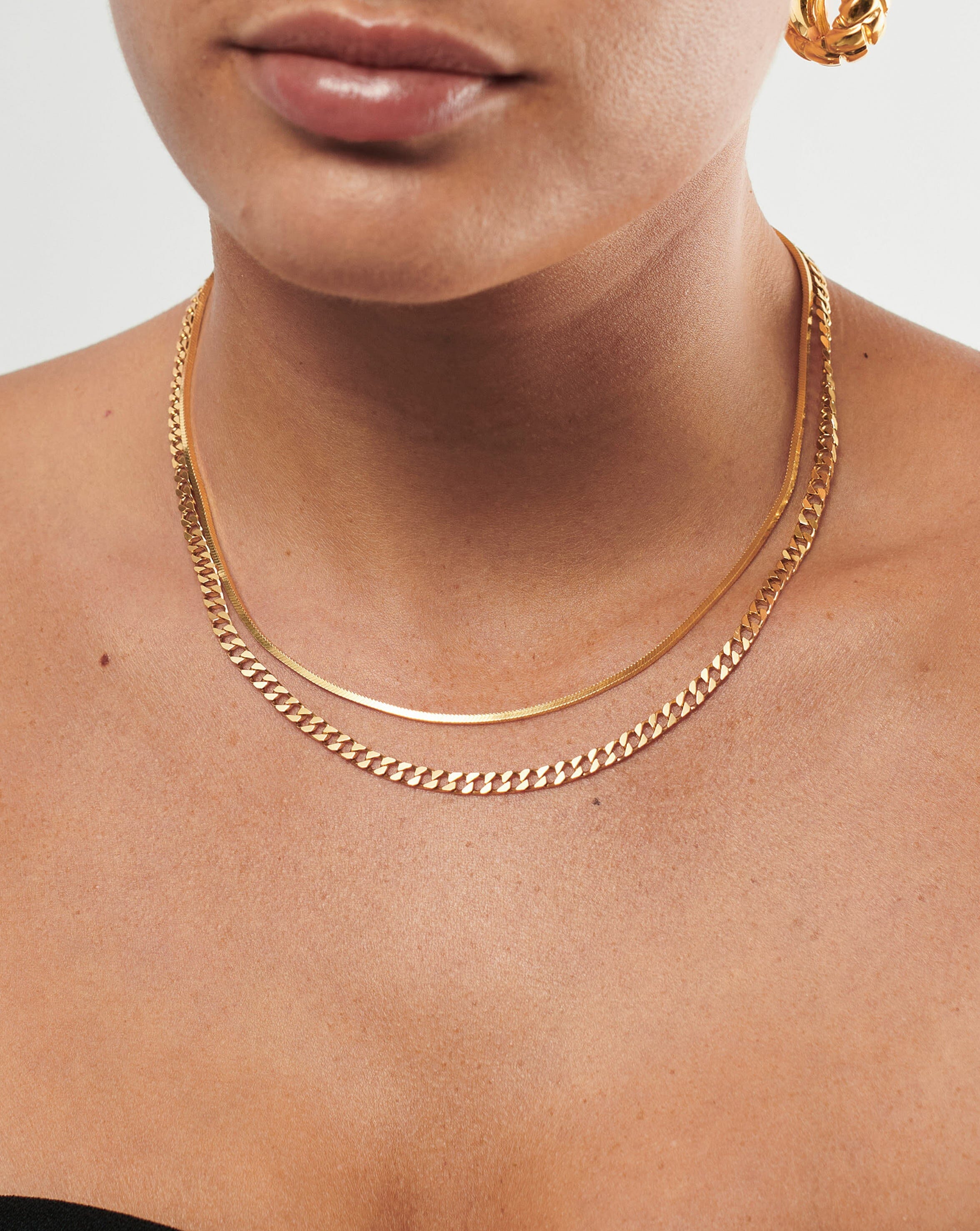 Lucy Williams Snake Chain Necklace Set | 18ct Gold Plated Vermeil Necklaces Missoma 