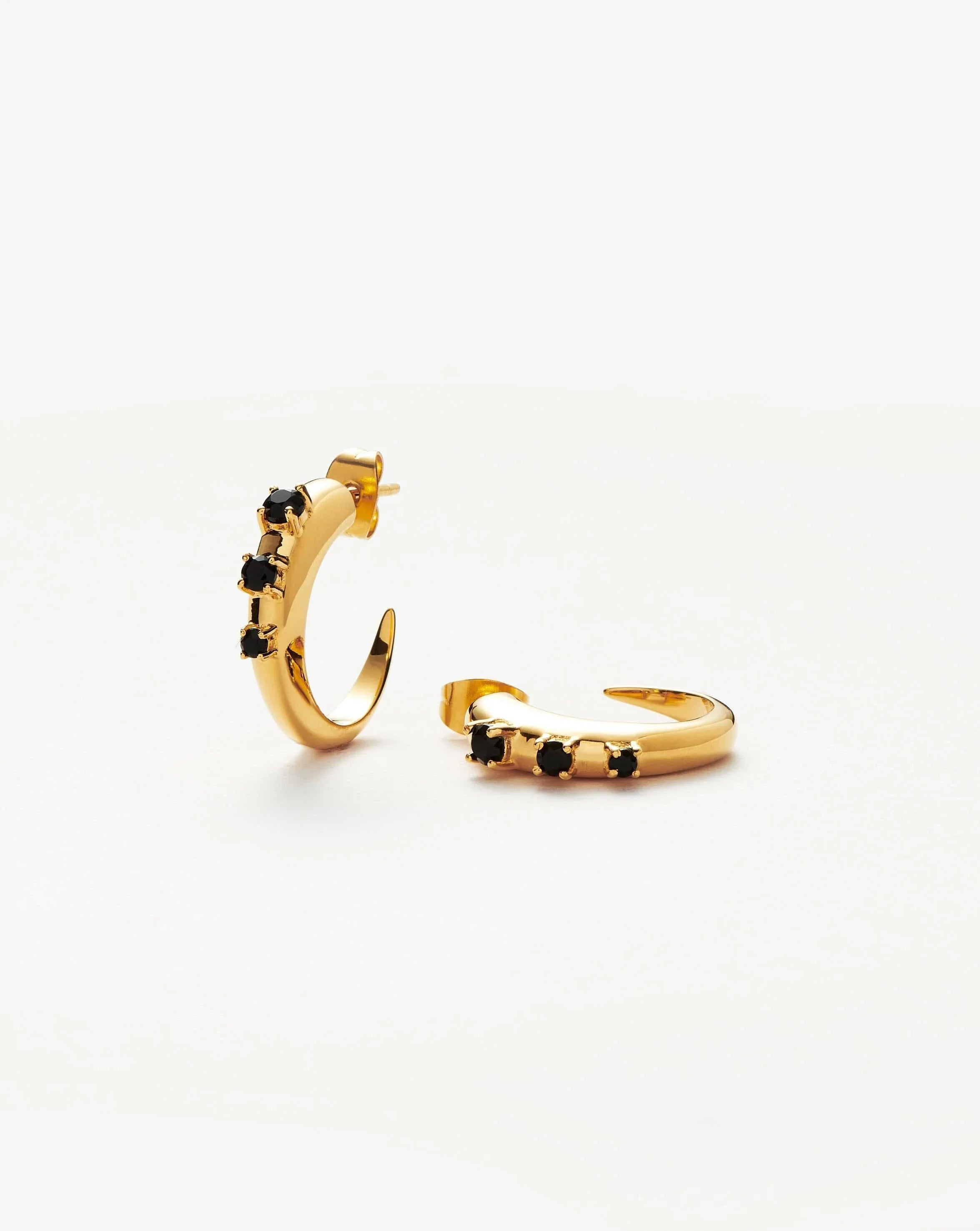 Medium Claw Studded Hoop Earrings Earrings Missoma 