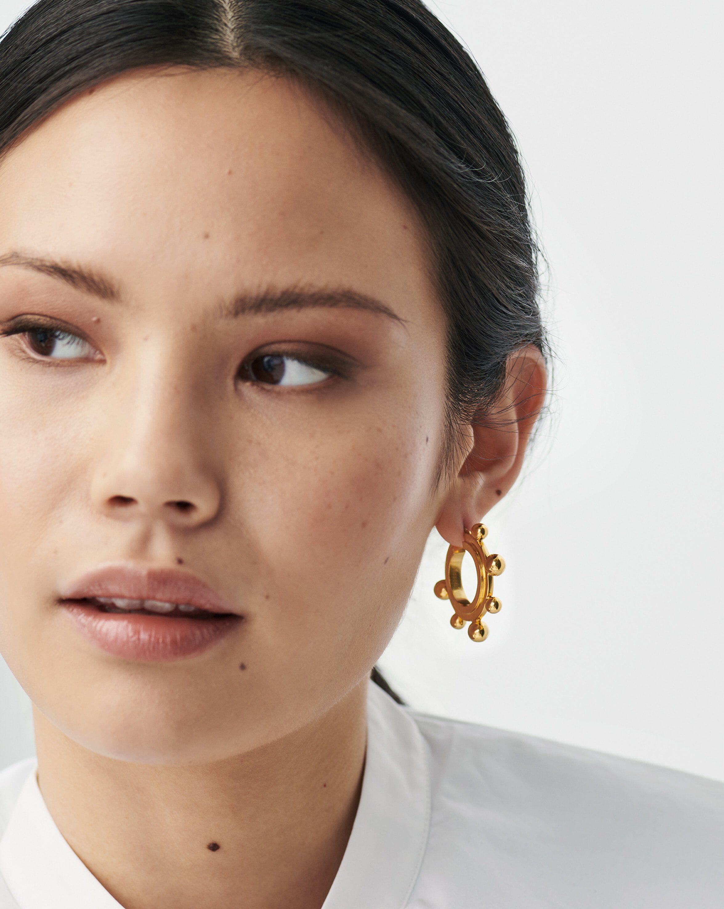 Medium Sphere Hoop Earrings Earrings Missoma 