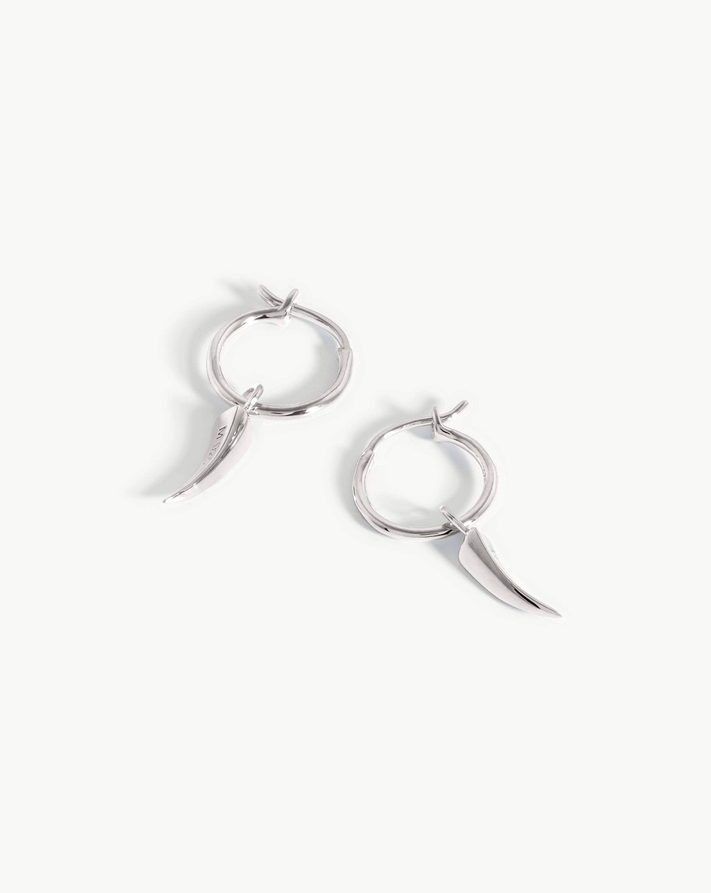 Mini Claw Charm Hoop Earrings Earrings Missoma 