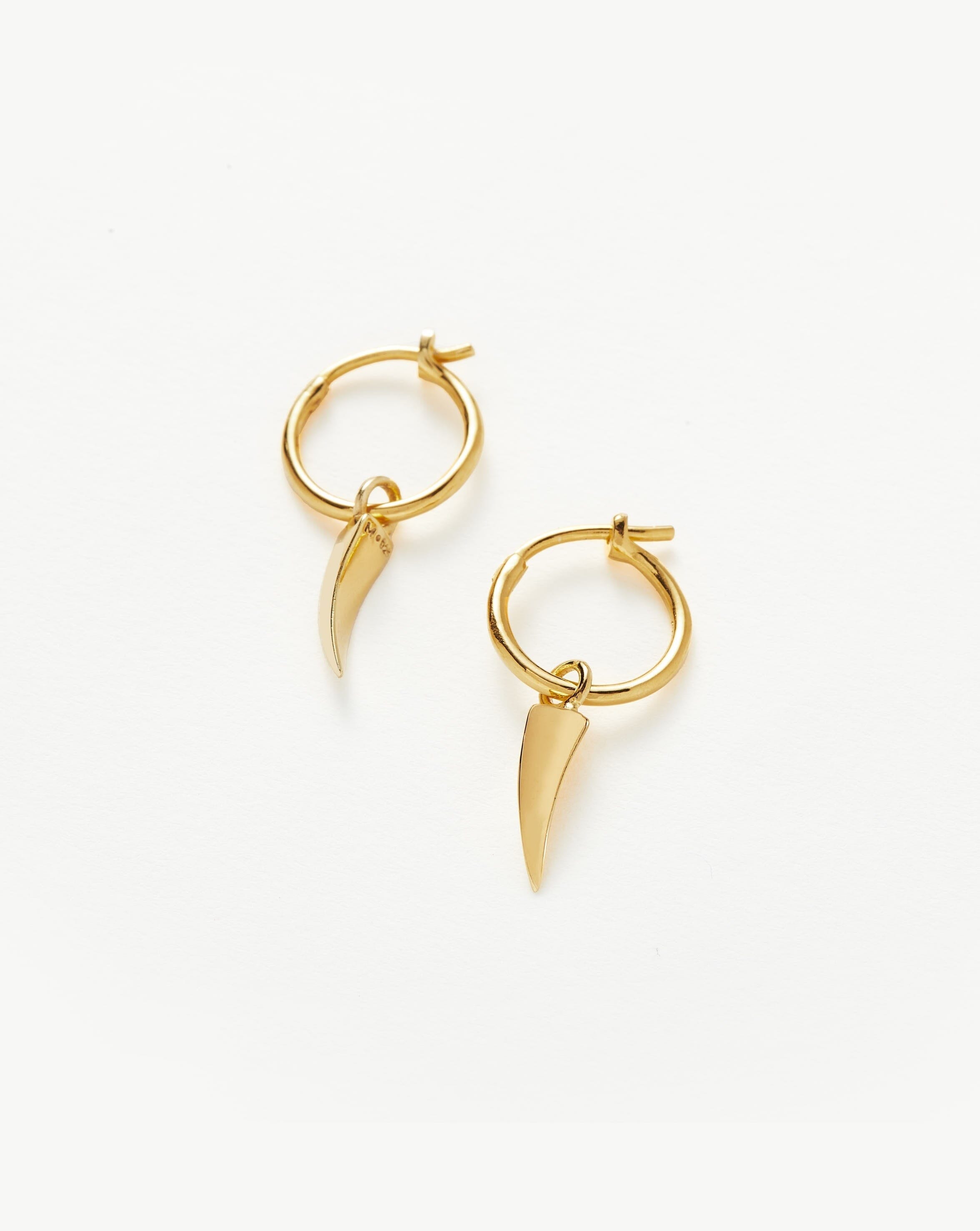 Mini Claw Charm Hoop Earrings Earrings Missoma 