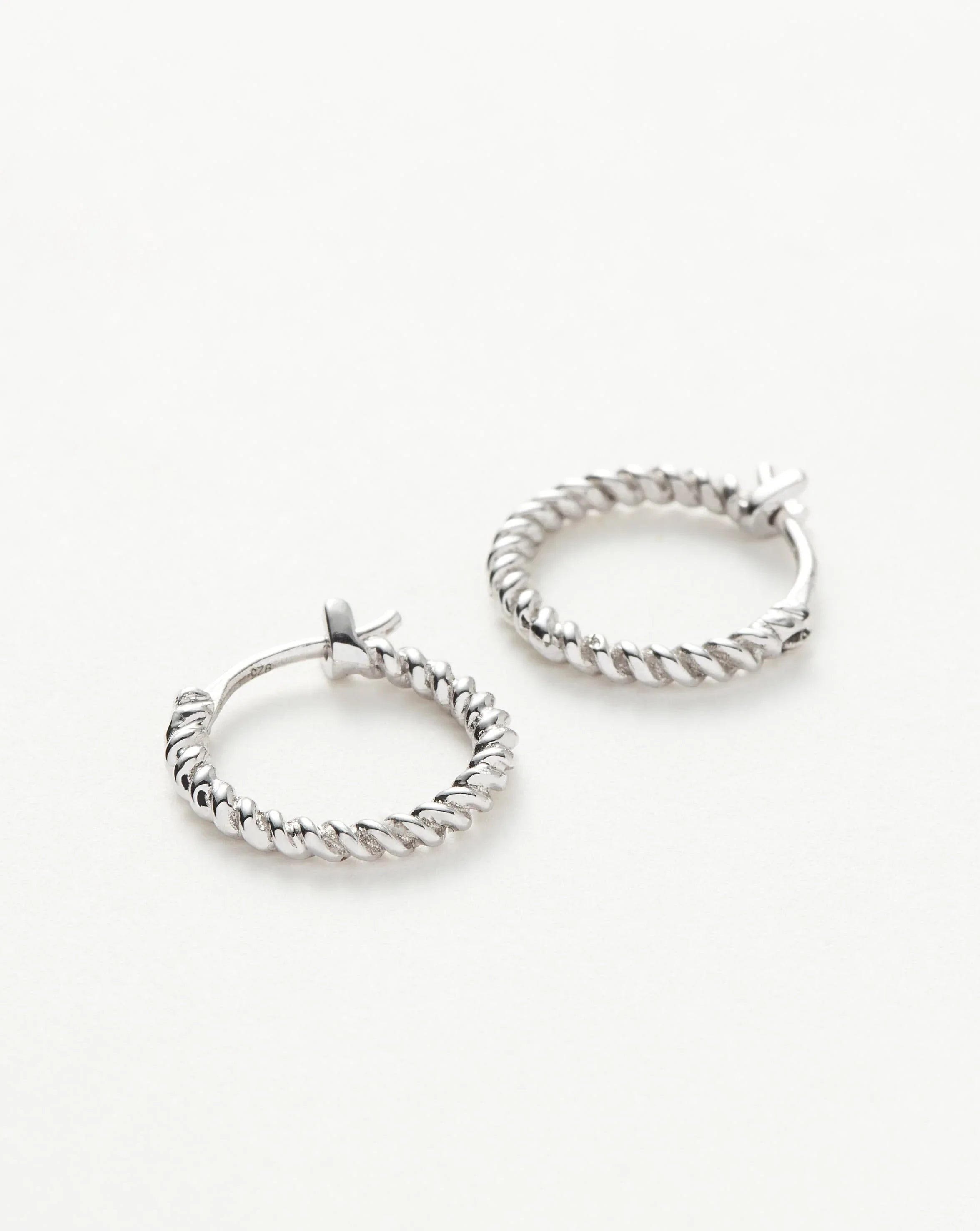 Mini Helical Hoop Earrings | Sterling Silver Earrings Missoma 