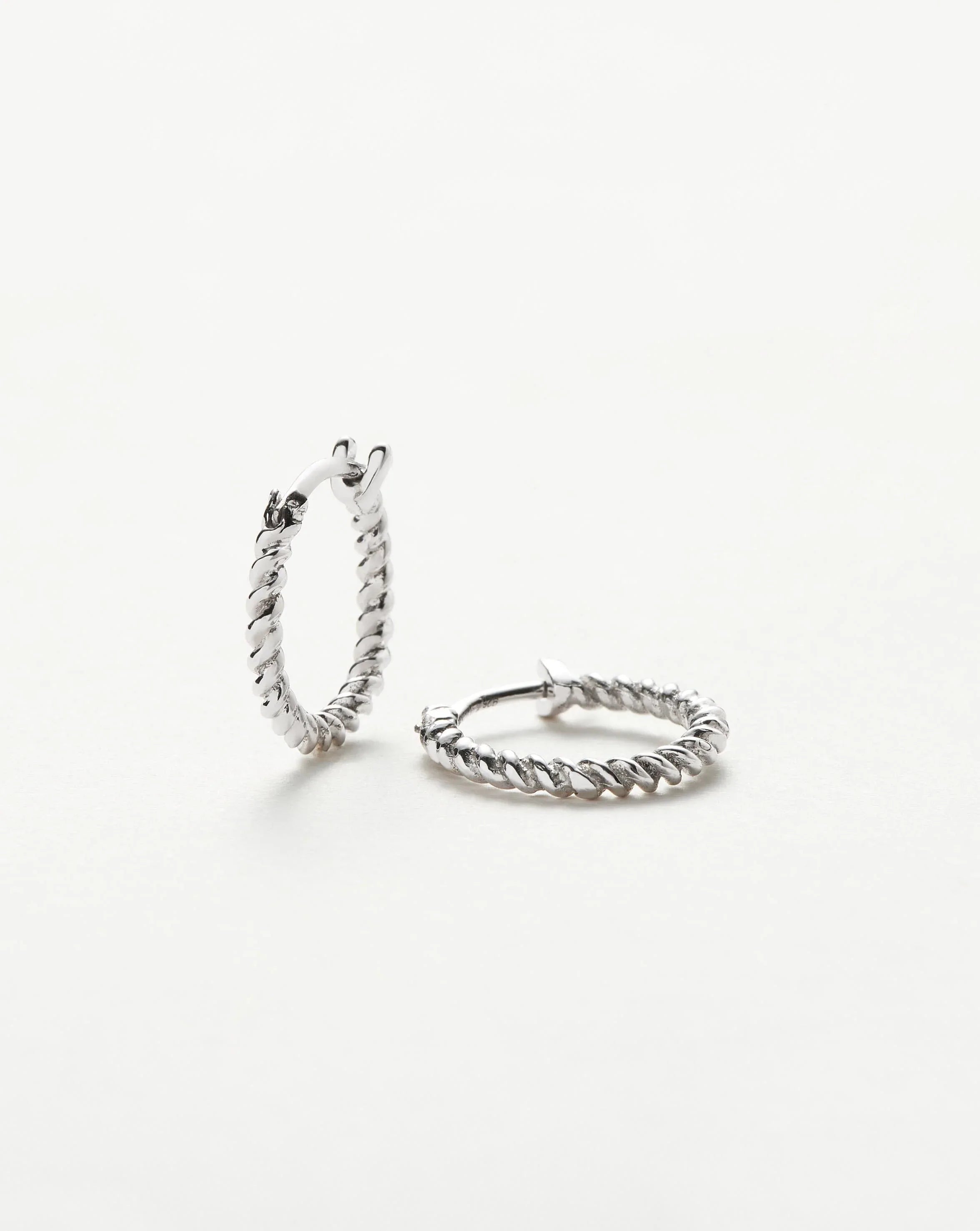 Mini Helical Hoop Earrings | Sterling Silver Earrings Missoma 