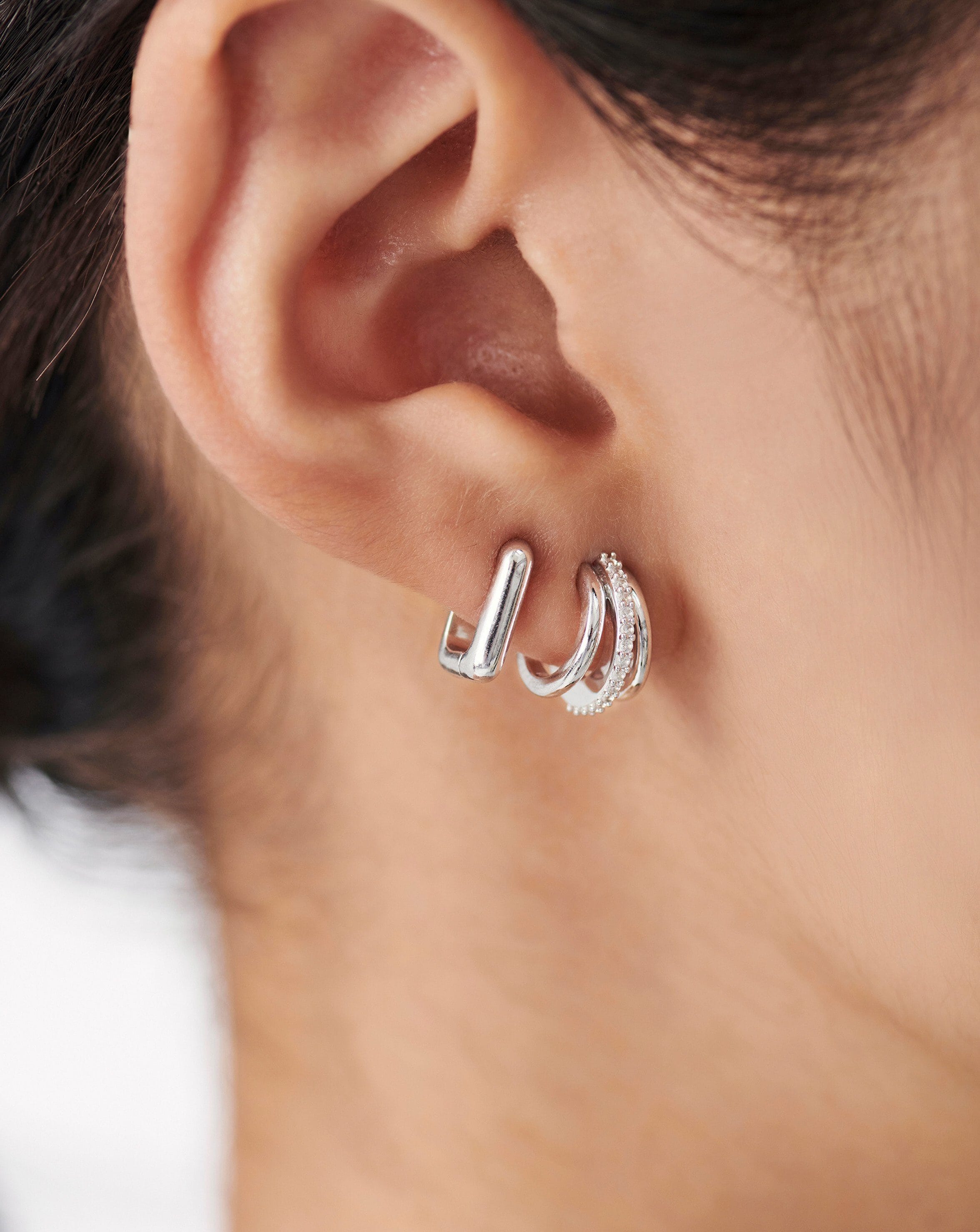 Mini Plain Ovate Earrings Earrings Missoma 