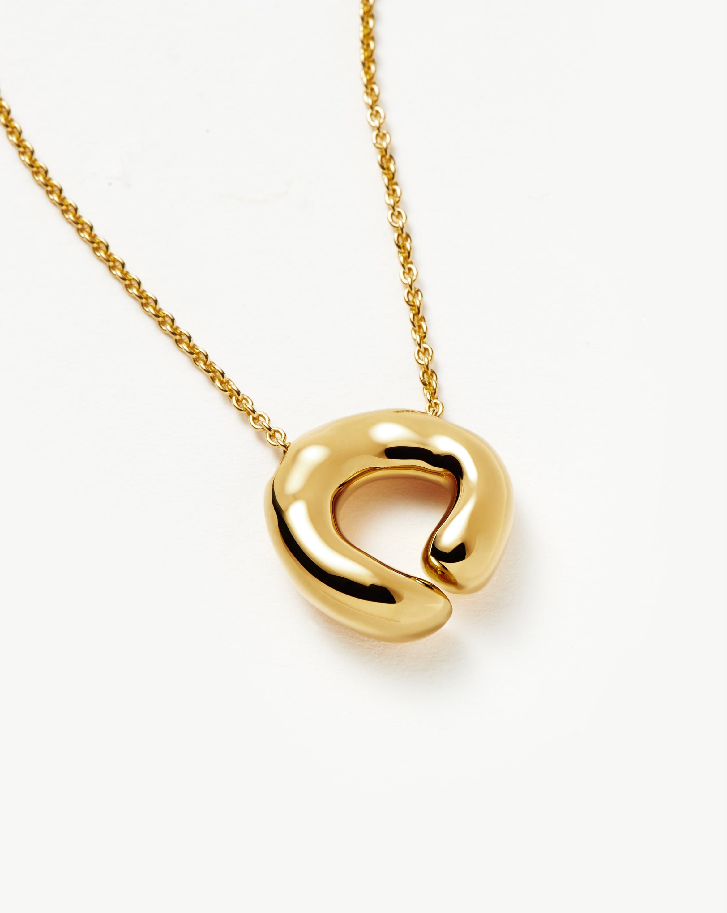 Molten Doughnut Pendant Necklace | 18ct Gold Plated Necklaces Missoma 