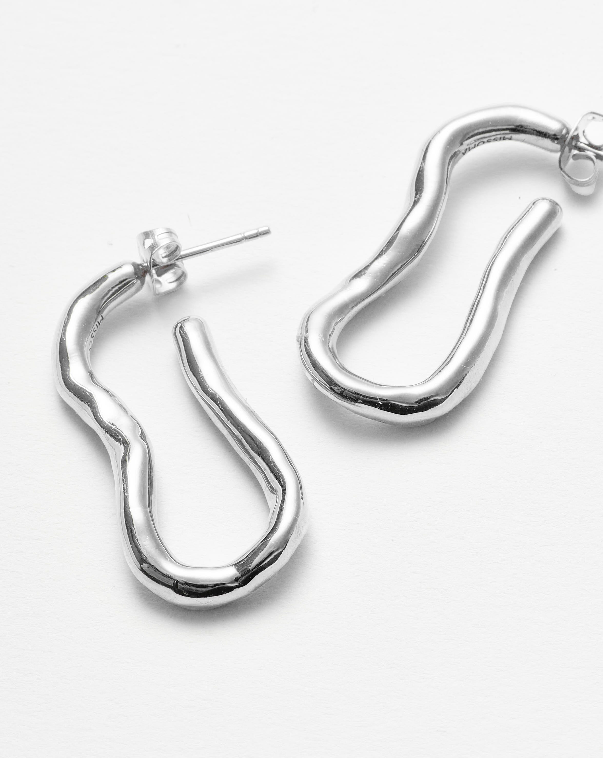 Molten Ovate Hoop Earrings Earrings Missoma 