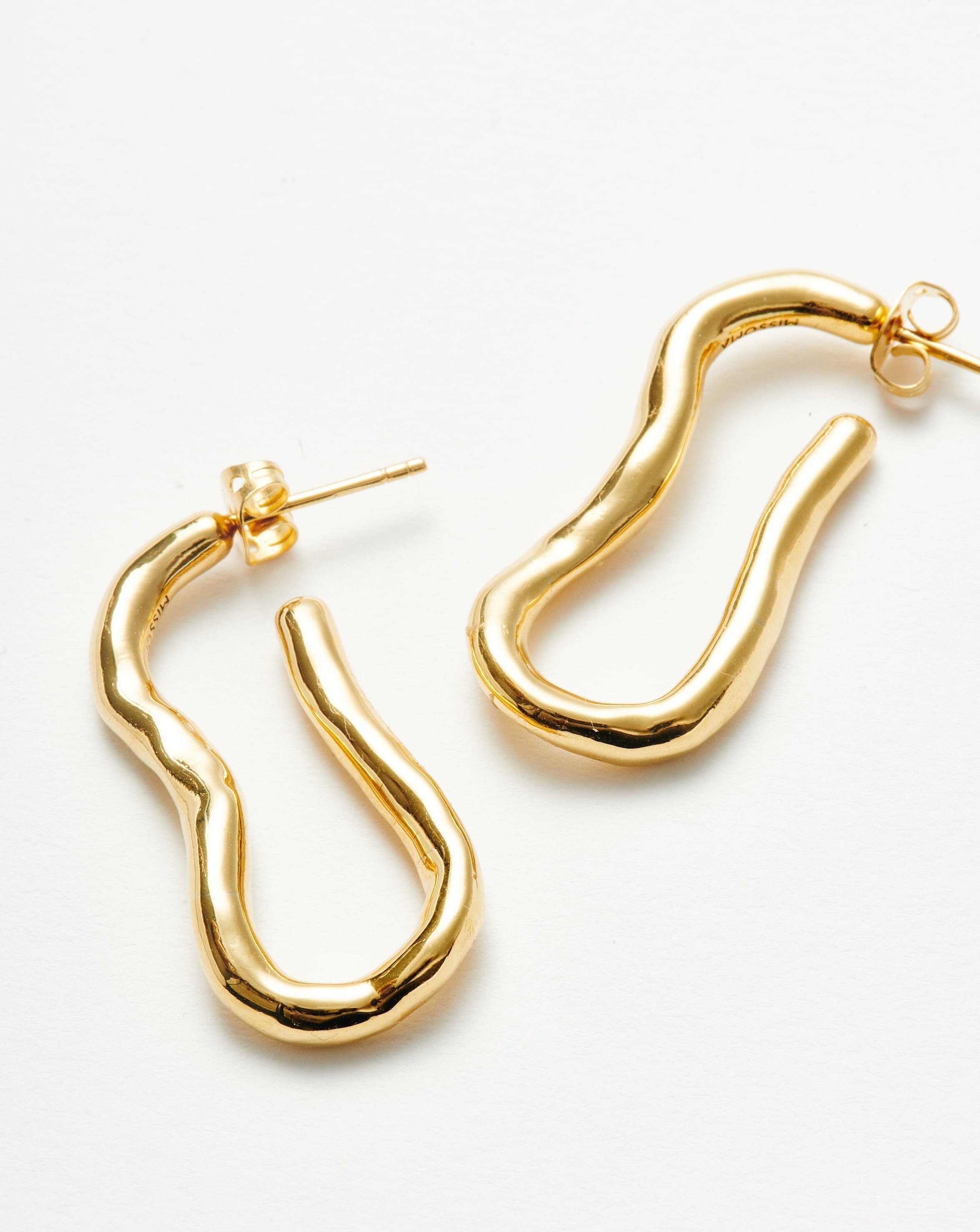 Molten Ovate Hoop Earrings Earrings Missoma 