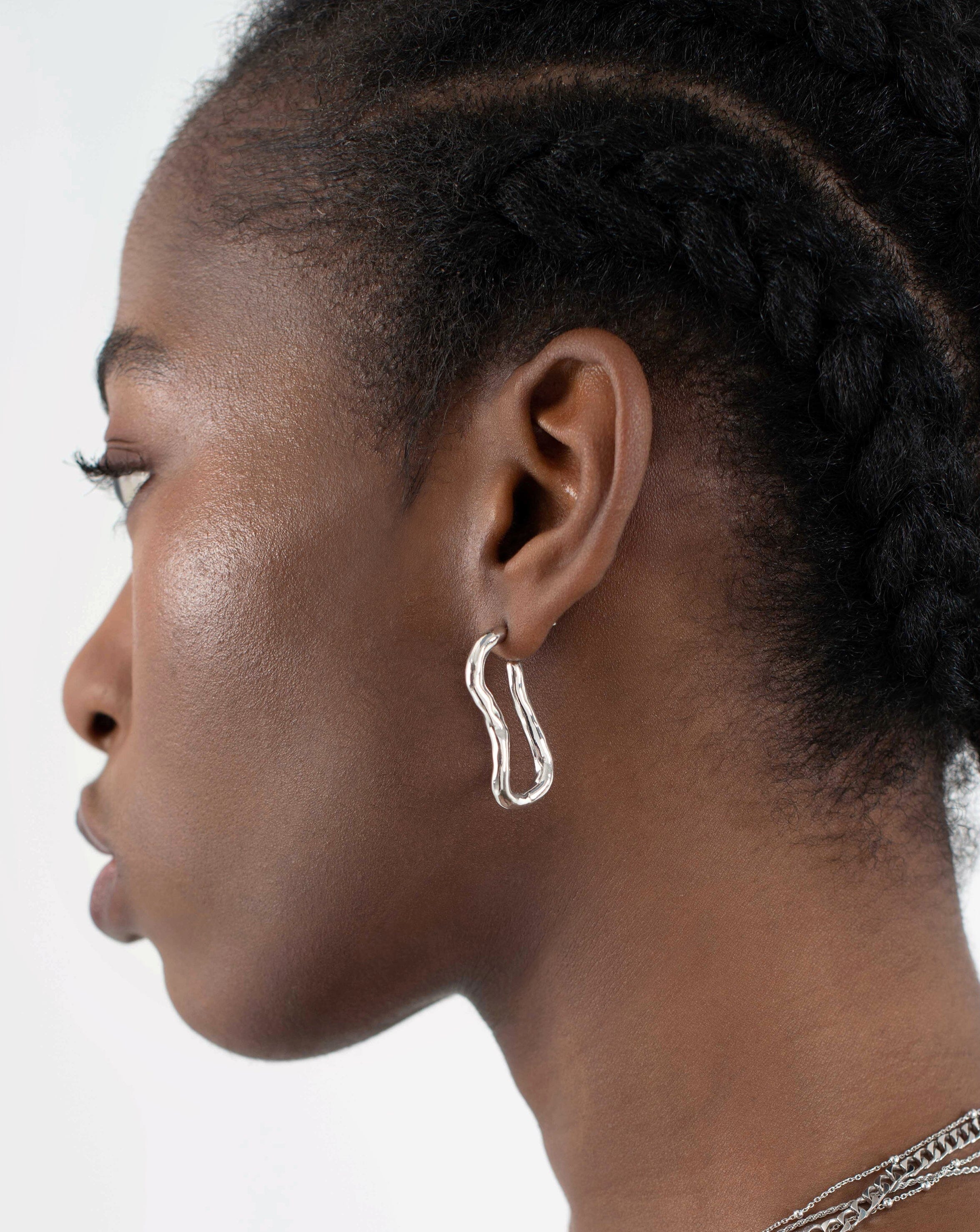 Molten Ovate Hoop Earrings Earrings Missoma 