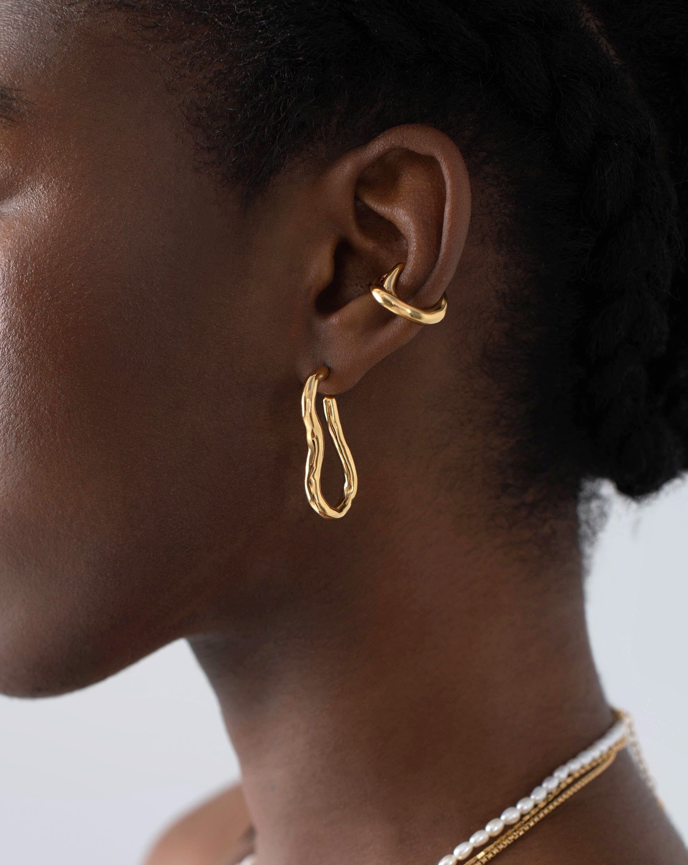 Molten Ovate Hoop Earrings Earrings Missoma 