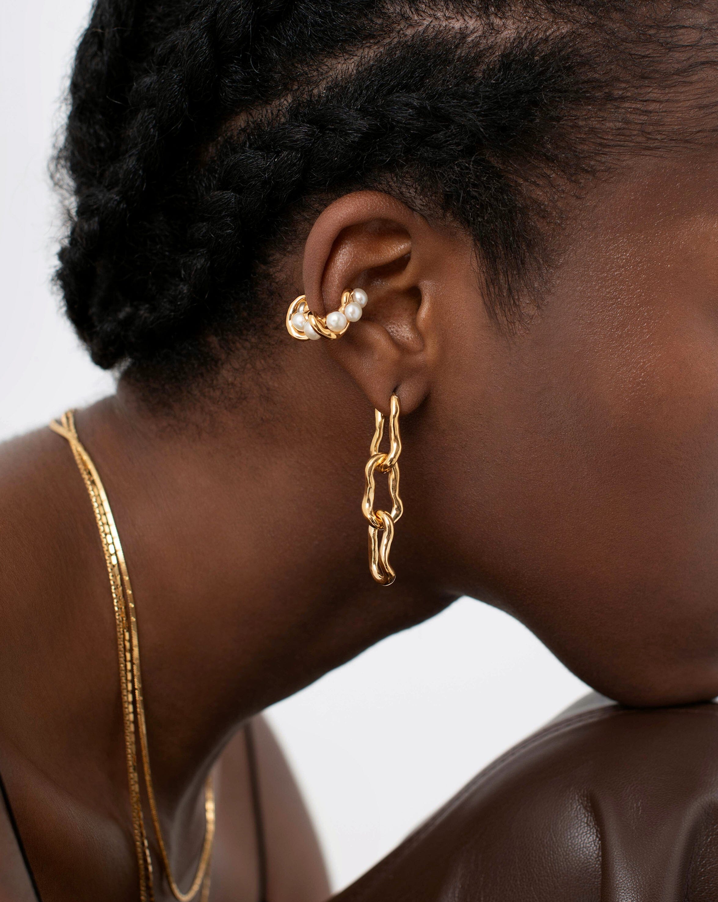 Molten Ovate Mismatch Hoop Earrings Earrings Missoma 