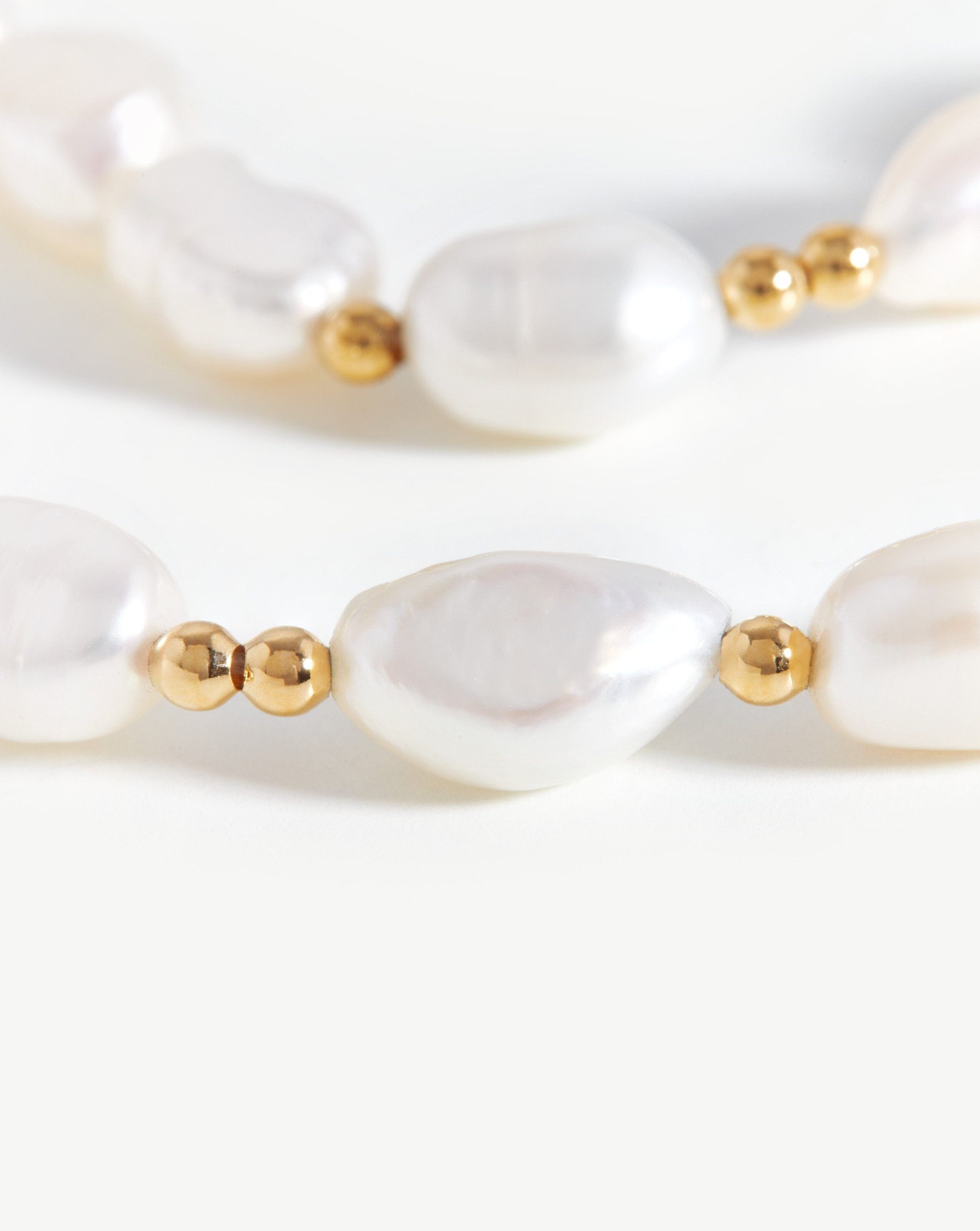 Pearl Beaded Necklace | 18ct Gold Plated/Pearl Necklaces Missoma 