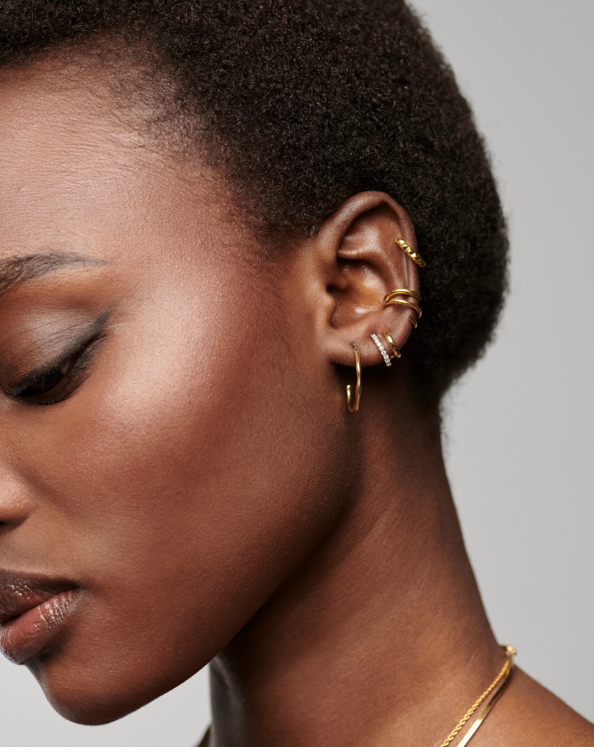 Pyramid Ear Cuff Earrings Missoma 