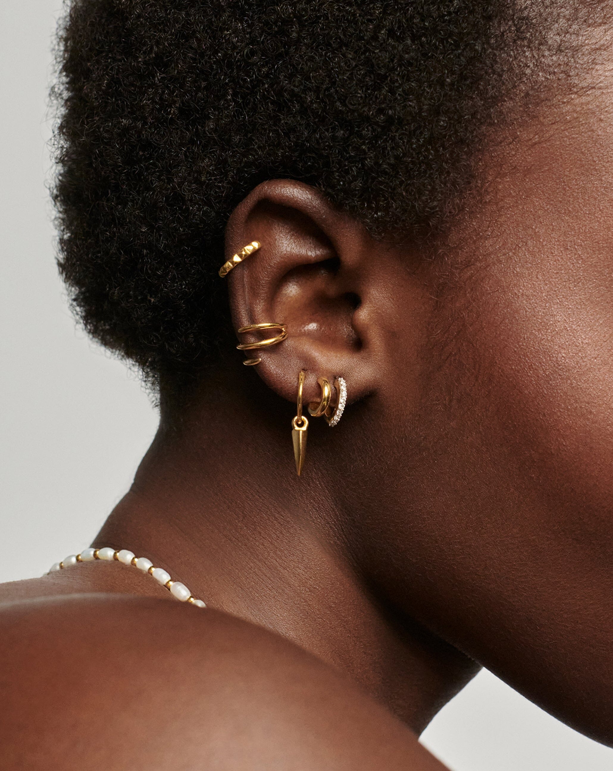 Pyramid Ear Cuff Earrings Missoma 