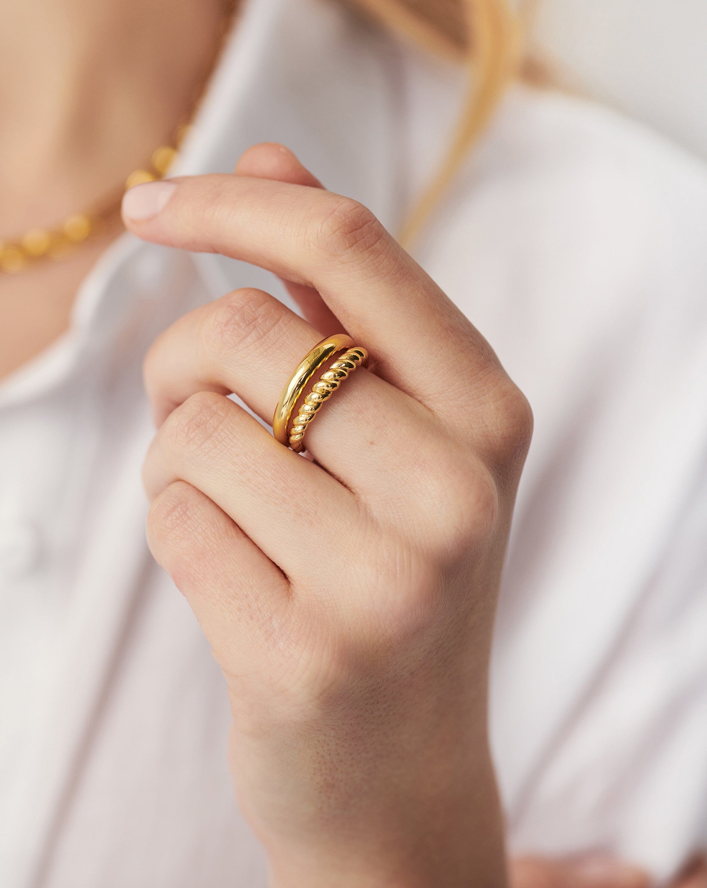 Radial Ring | 18ct Gold Plated Vermeil Rings Missoma 