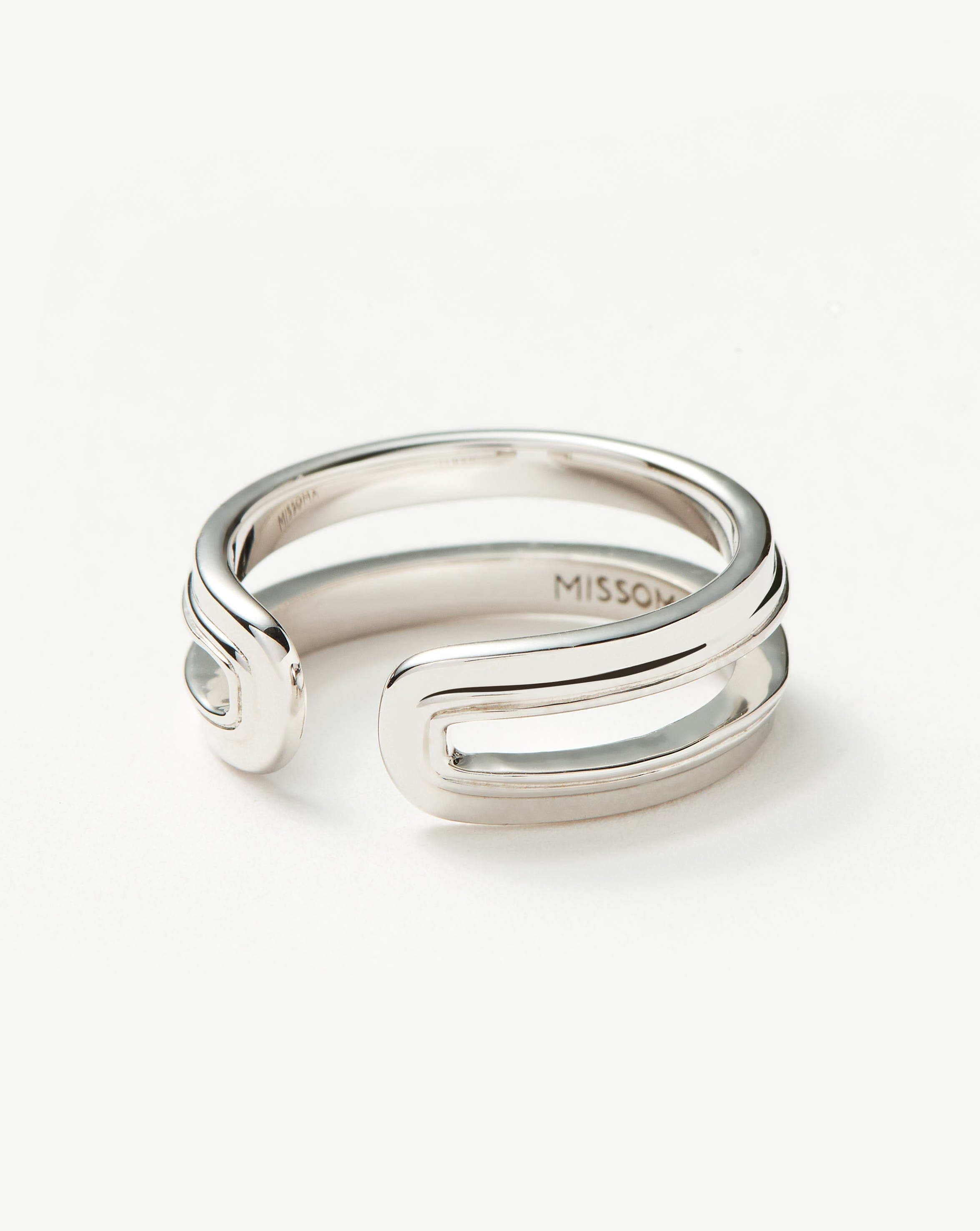 Ridge Ovate Open Ring Rings Missoma 