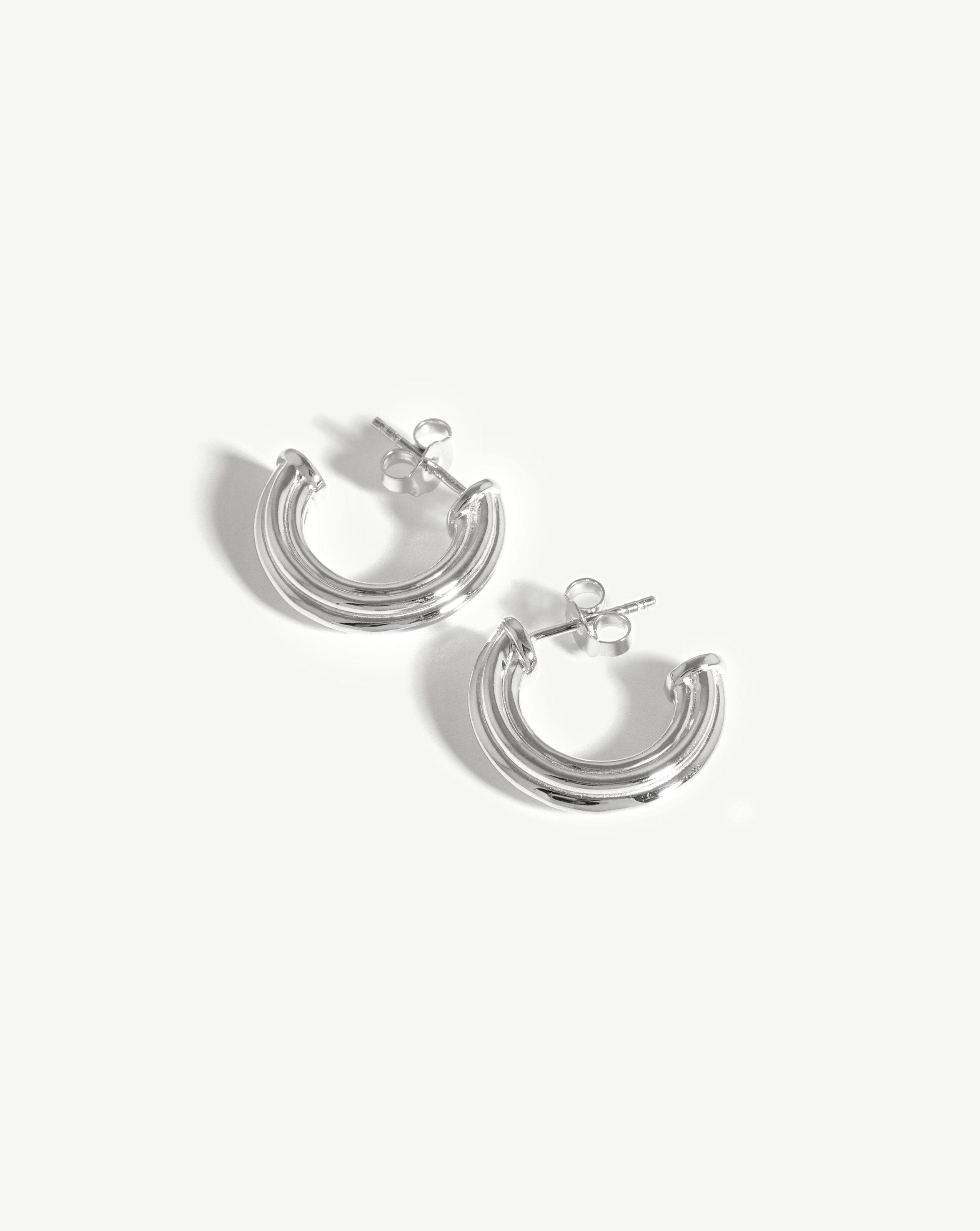 Small Ridge Hoop Earrings Earrings Missoma 