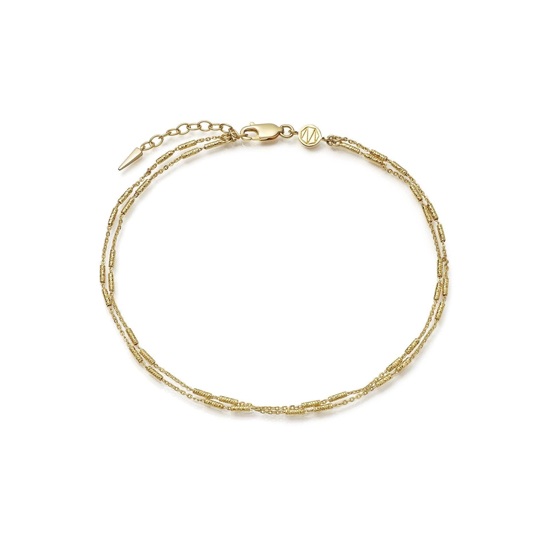 Vervelle Double Chain Anklet Anklets Missoma 18ct Gold Vermeil 