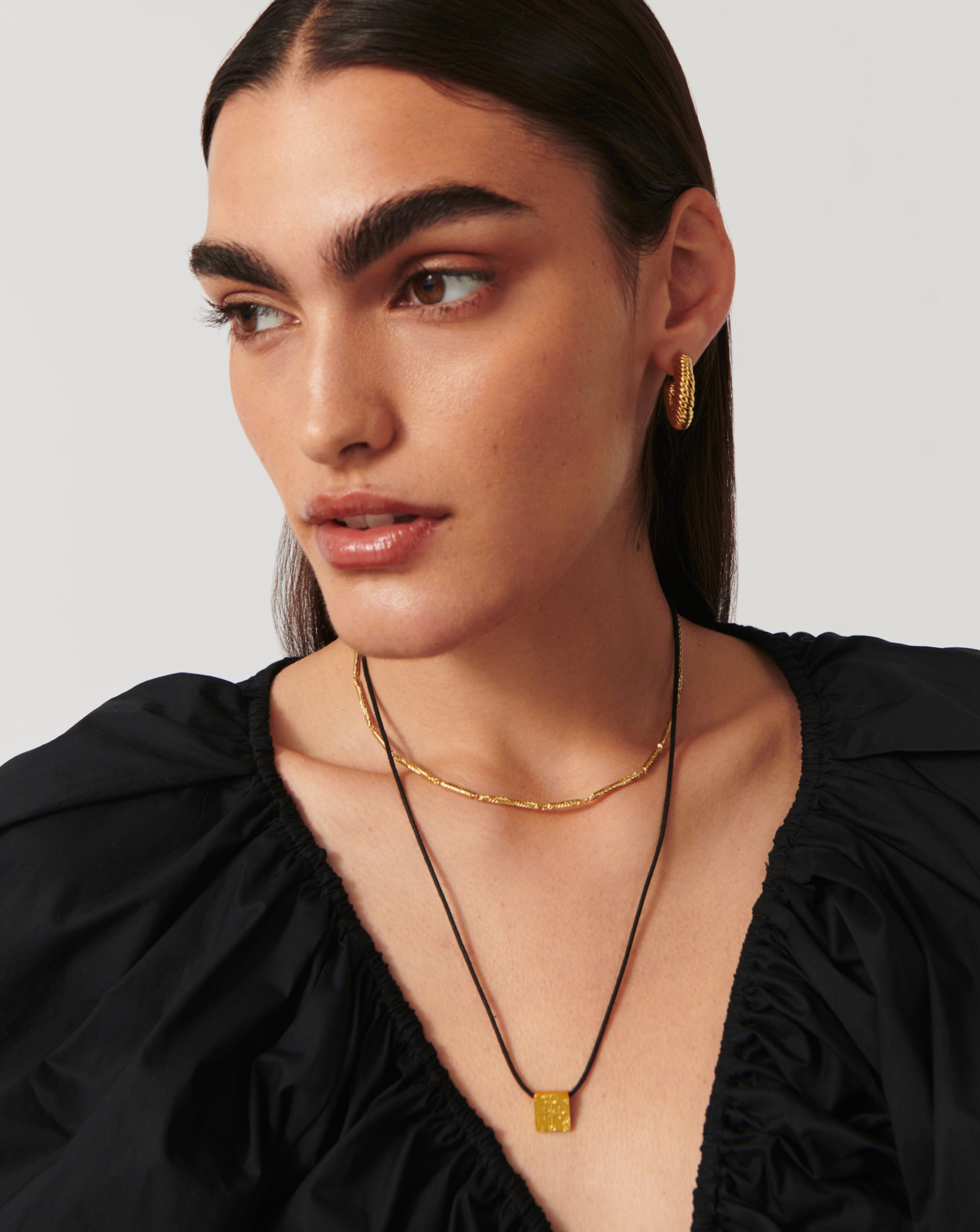 Wavy Ridge Chain Choker Necklaces Missoma 