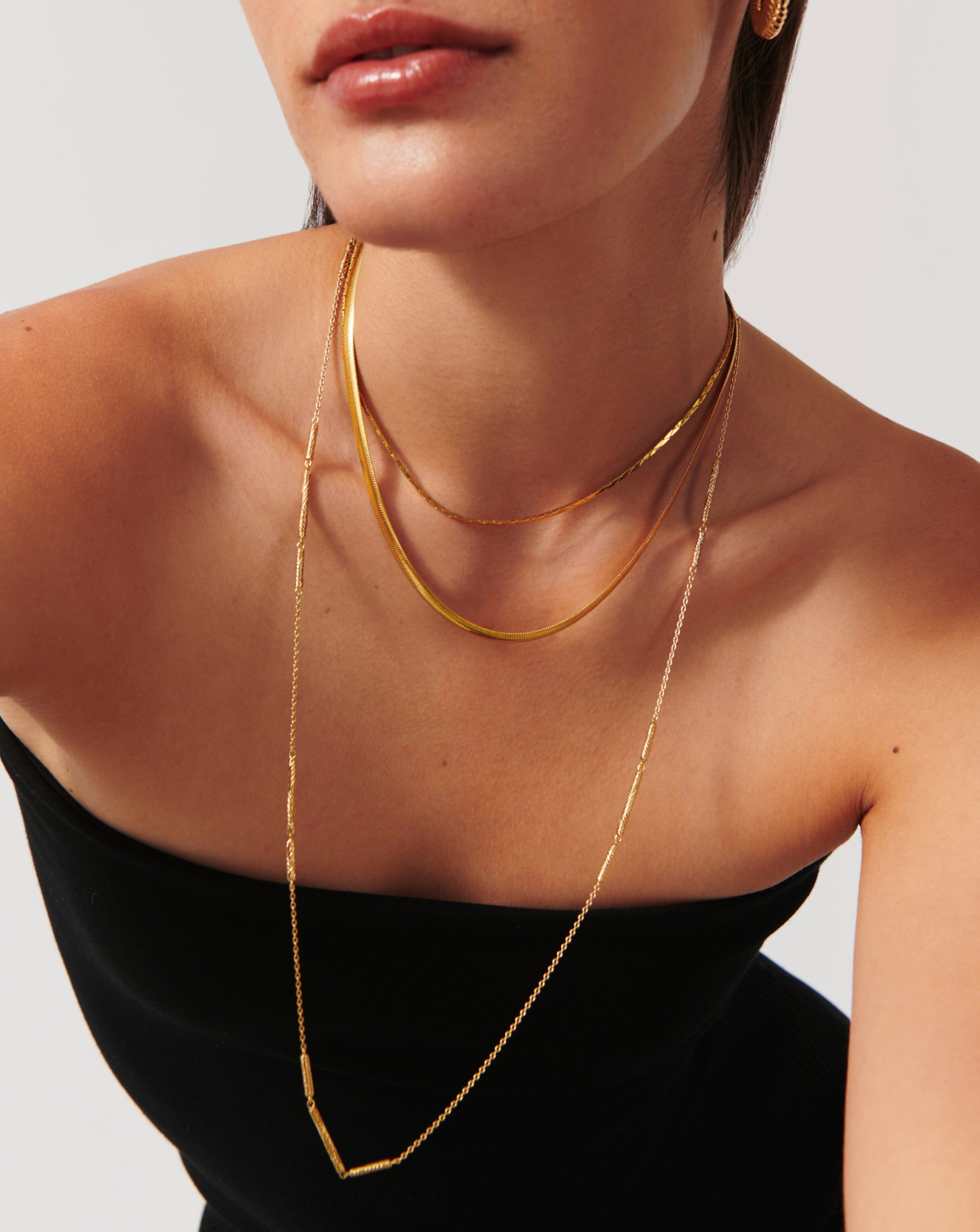 Wavy Ridge Extra Long Chain Necklace Necklaces Missoma 