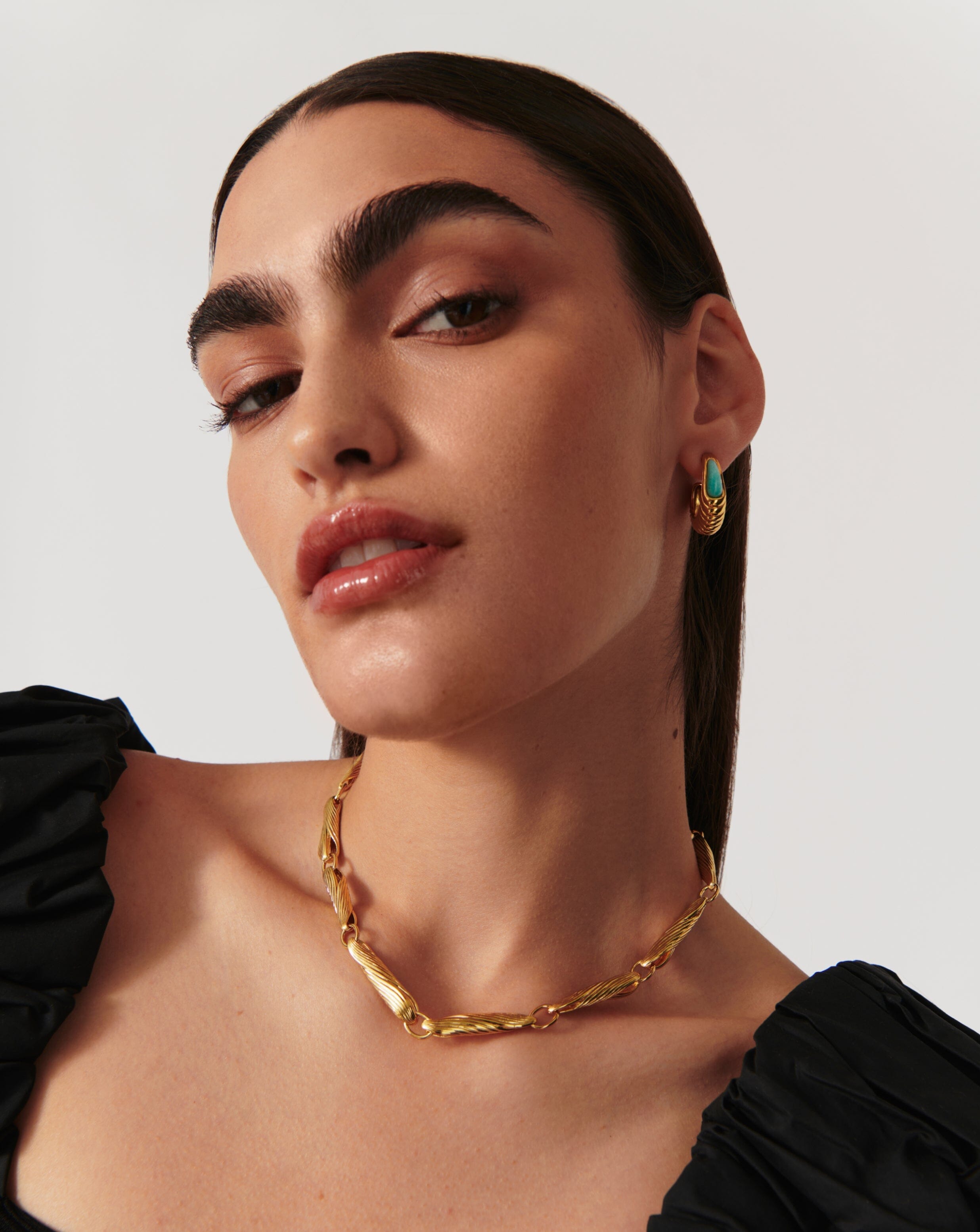 Wavy Ridge Gemelli Chunky Choker Necklaces Missoma 