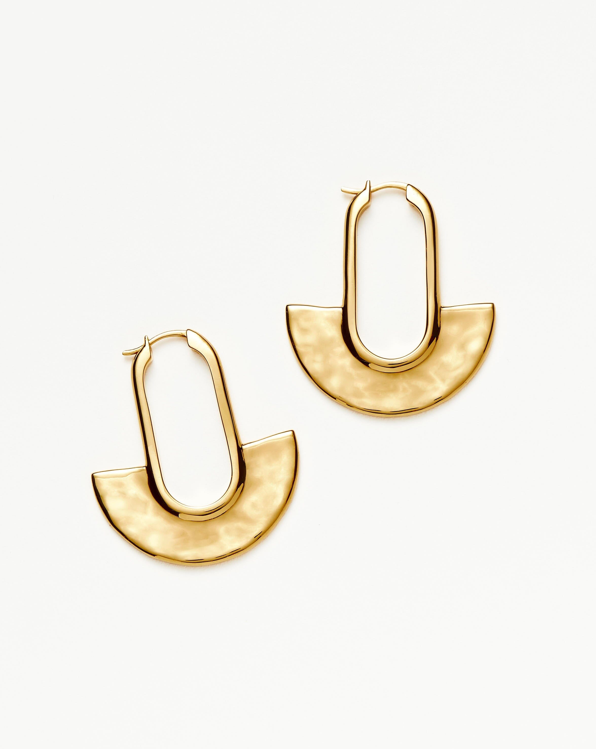 Zenyu Fan Medium Hoop Earrings Earrings Missoma 